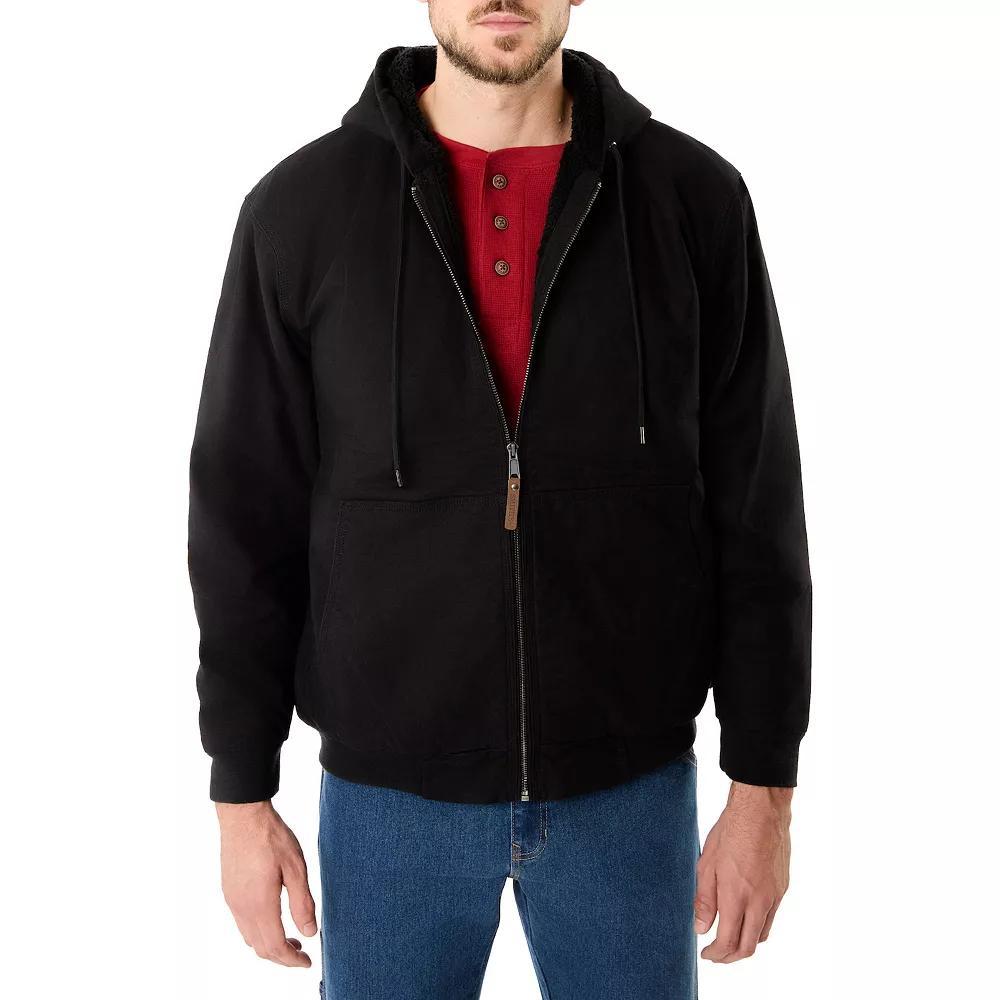 Big & Tall Smith's Workwear Cotton Canvas Sherpa-Lined Jacket, Men's, Size: 3XB, Camel Brown Product Image