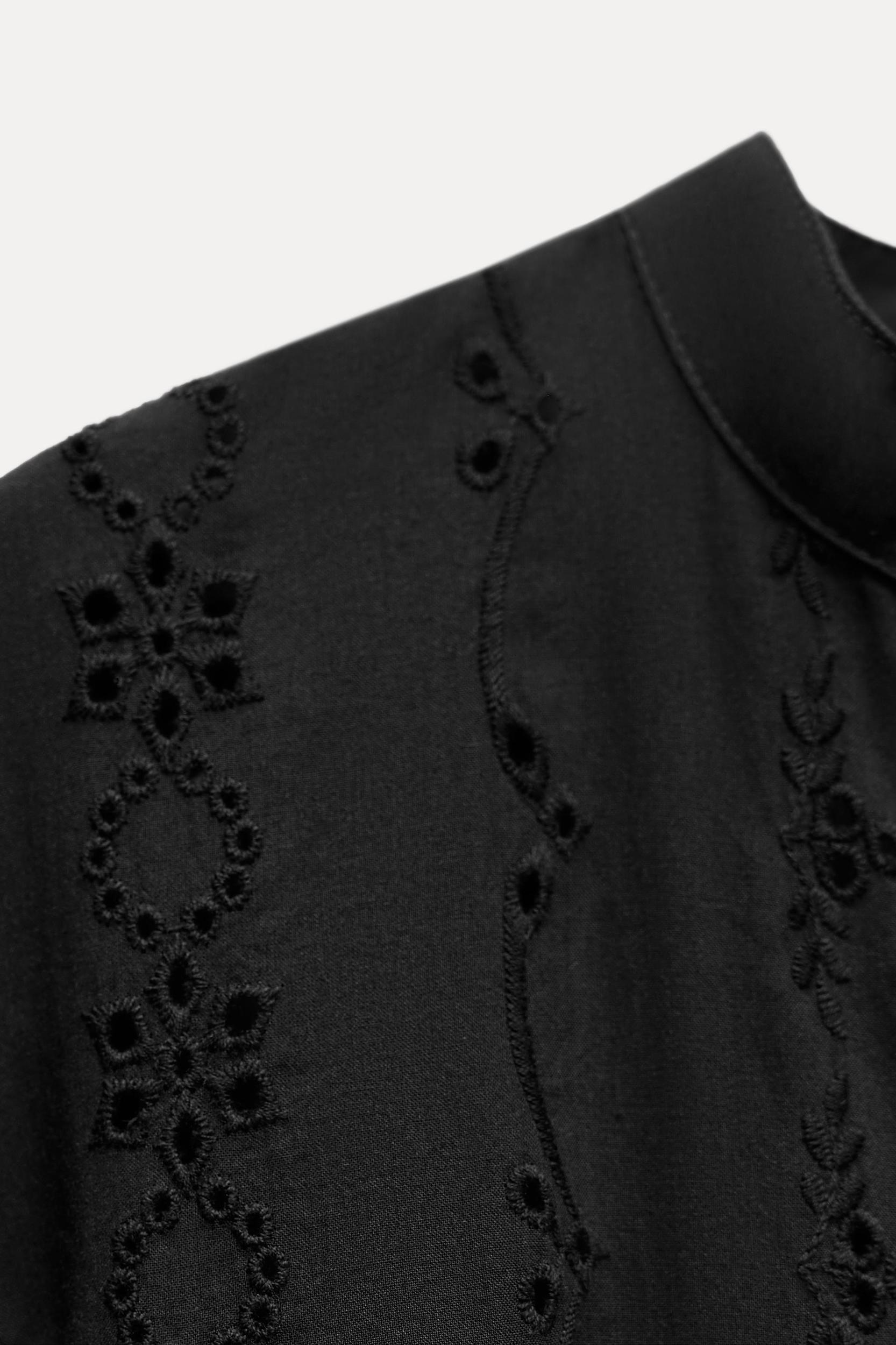 OPENWORK EMBROIDERED MINI DRESS Product Image