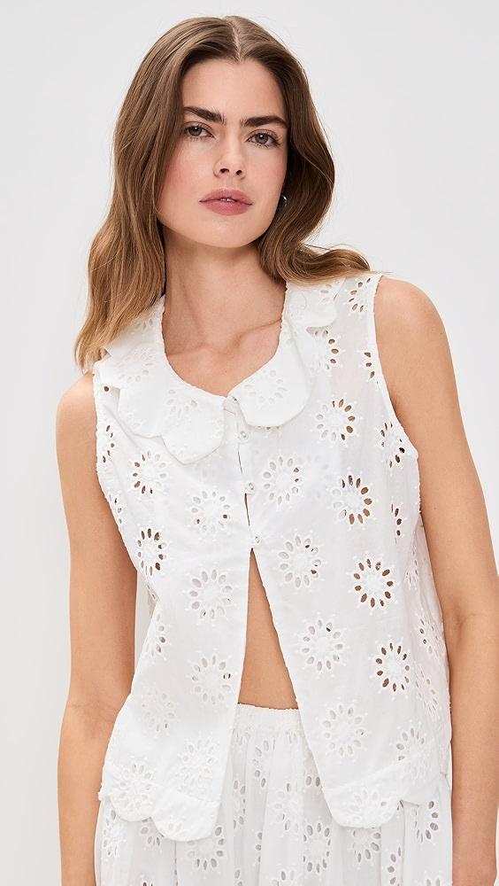 VRG GRL Maisie Anglaise Top | Shopbop Product Image