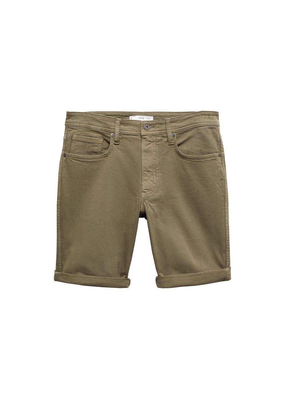 Mango Mens Denim Bermuda Shorts Product Image