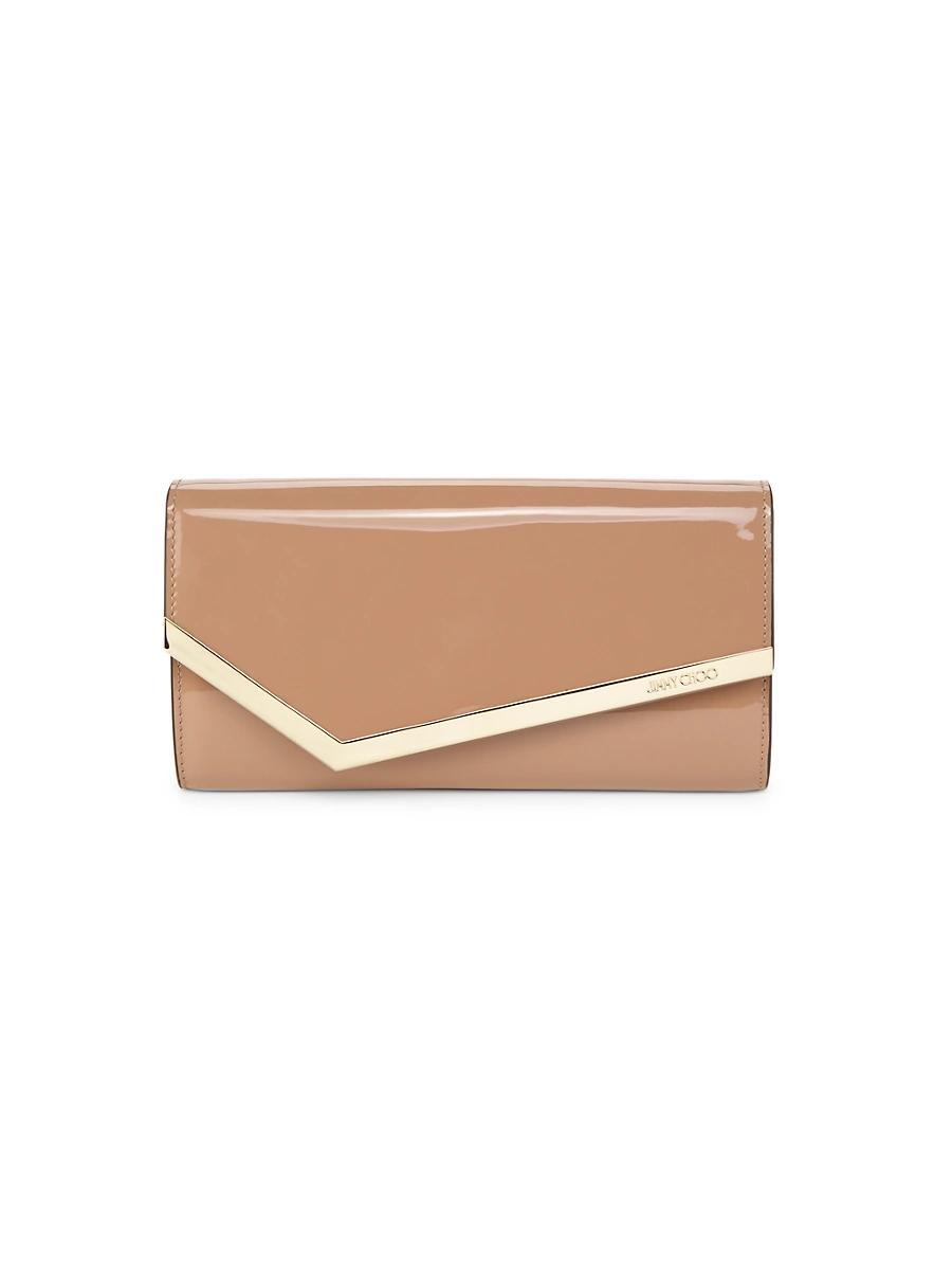 Womens Emmie Patent Leather Clutch Product Image