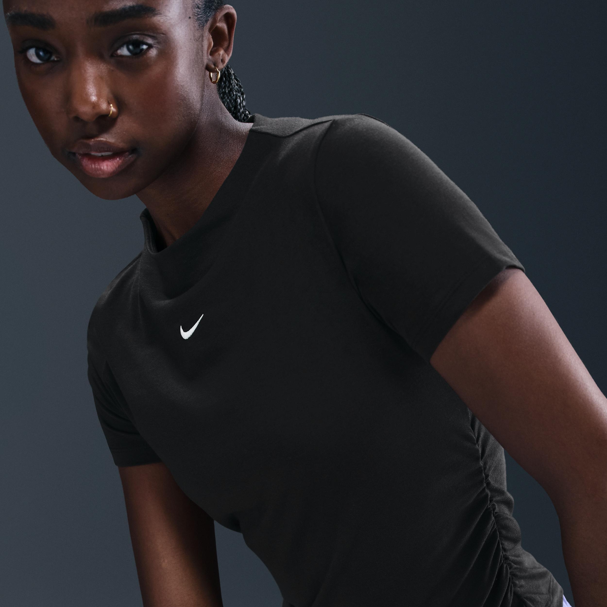 Nike Sportswear Chill Knit Women's Tight Short-Sleeve Mock-Neck Top Product Image