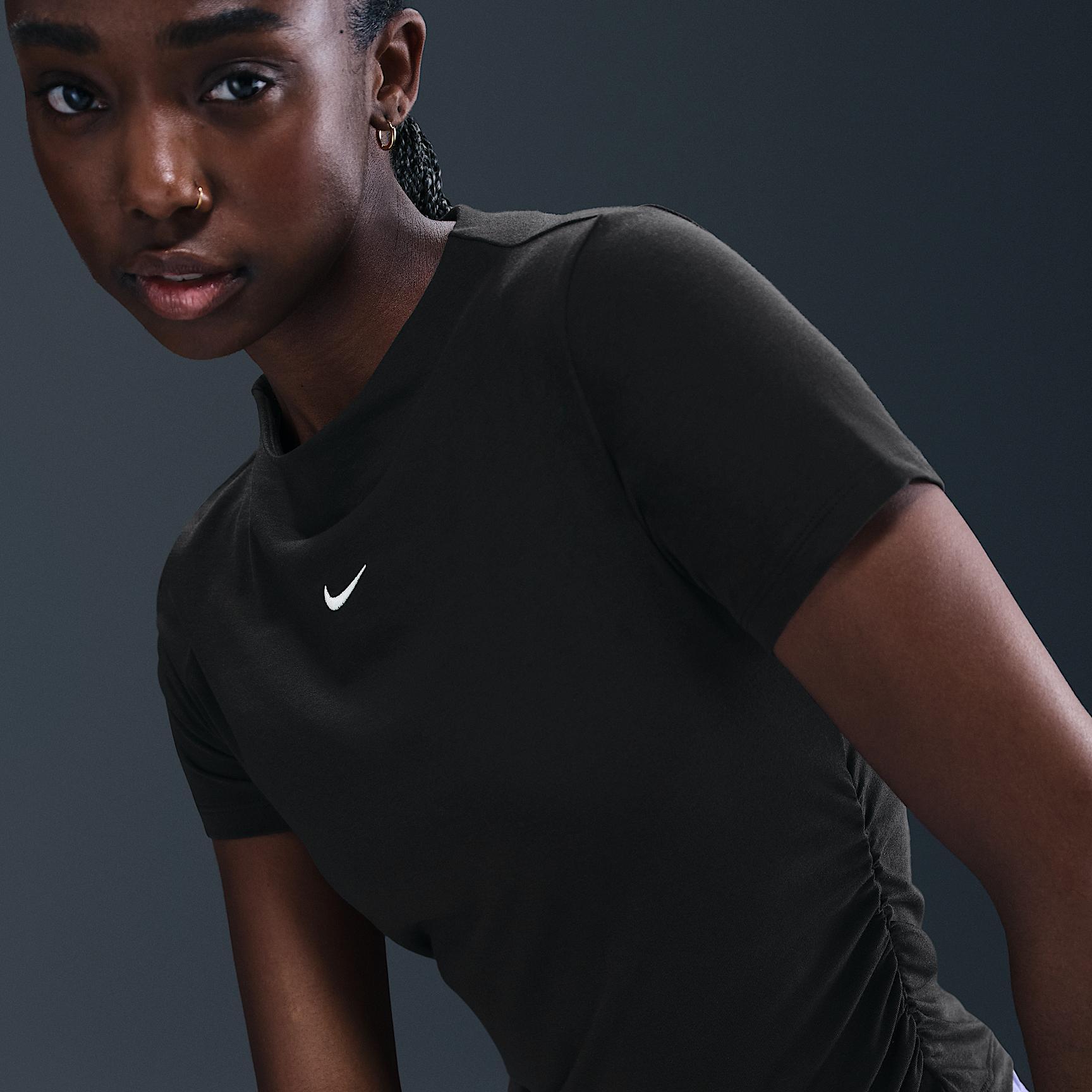 Nike Sportswear Chill Knit Women's Tight Short-Sleeve Mock-Neck Top Product Image