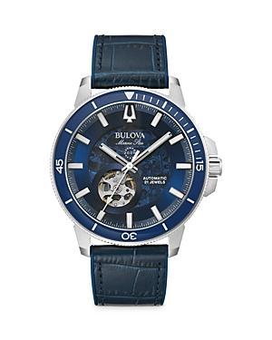 Bulova Mens Marine Star Automatic Gold Tone Stainless Steel Bracelet Watch - 97A174 Product Image
