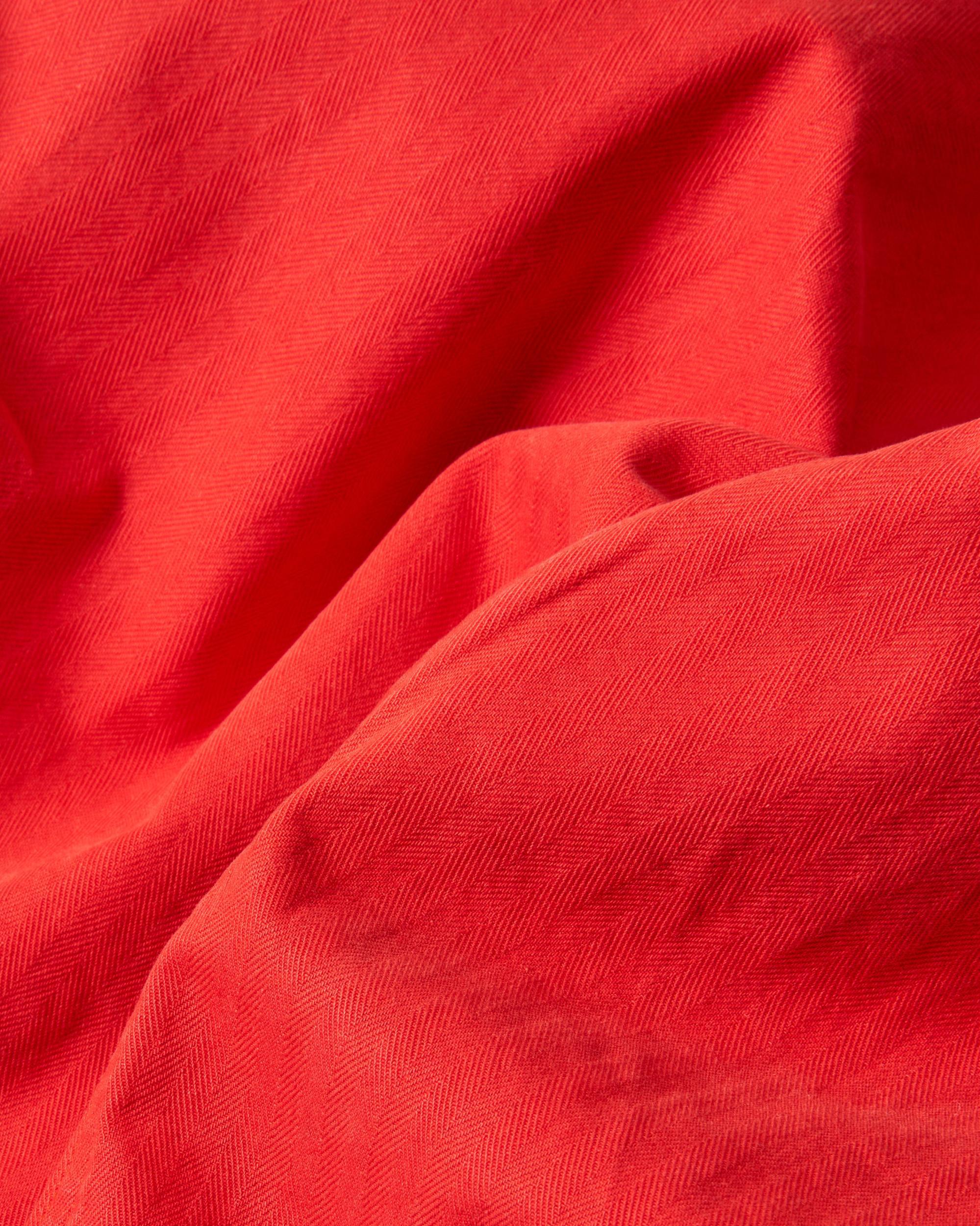 French Workman’s Jacket in Nautical Red Herringbone Product Image