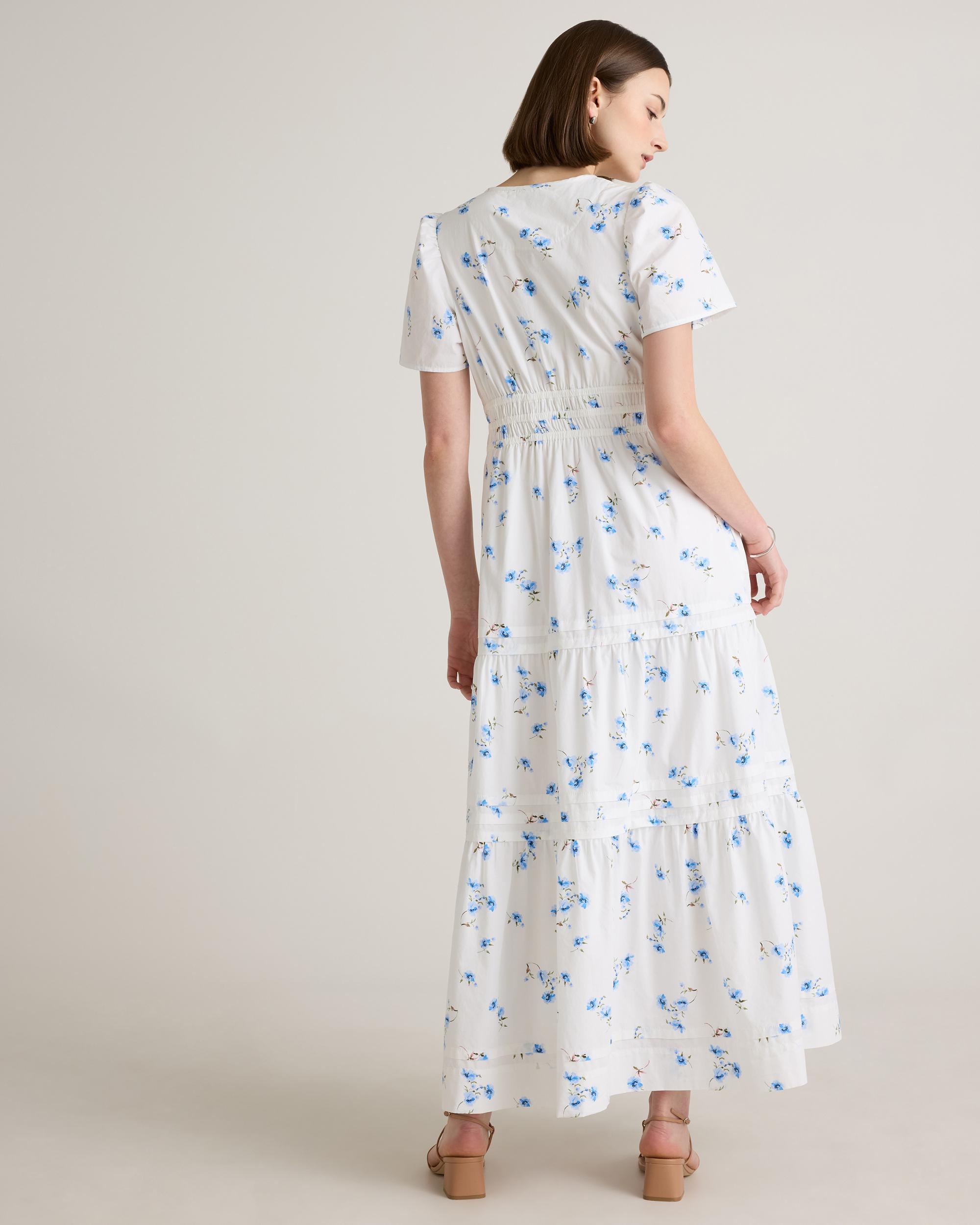 Quince | Women's Poplin Tiered Maxi Dress Cotton Product Image