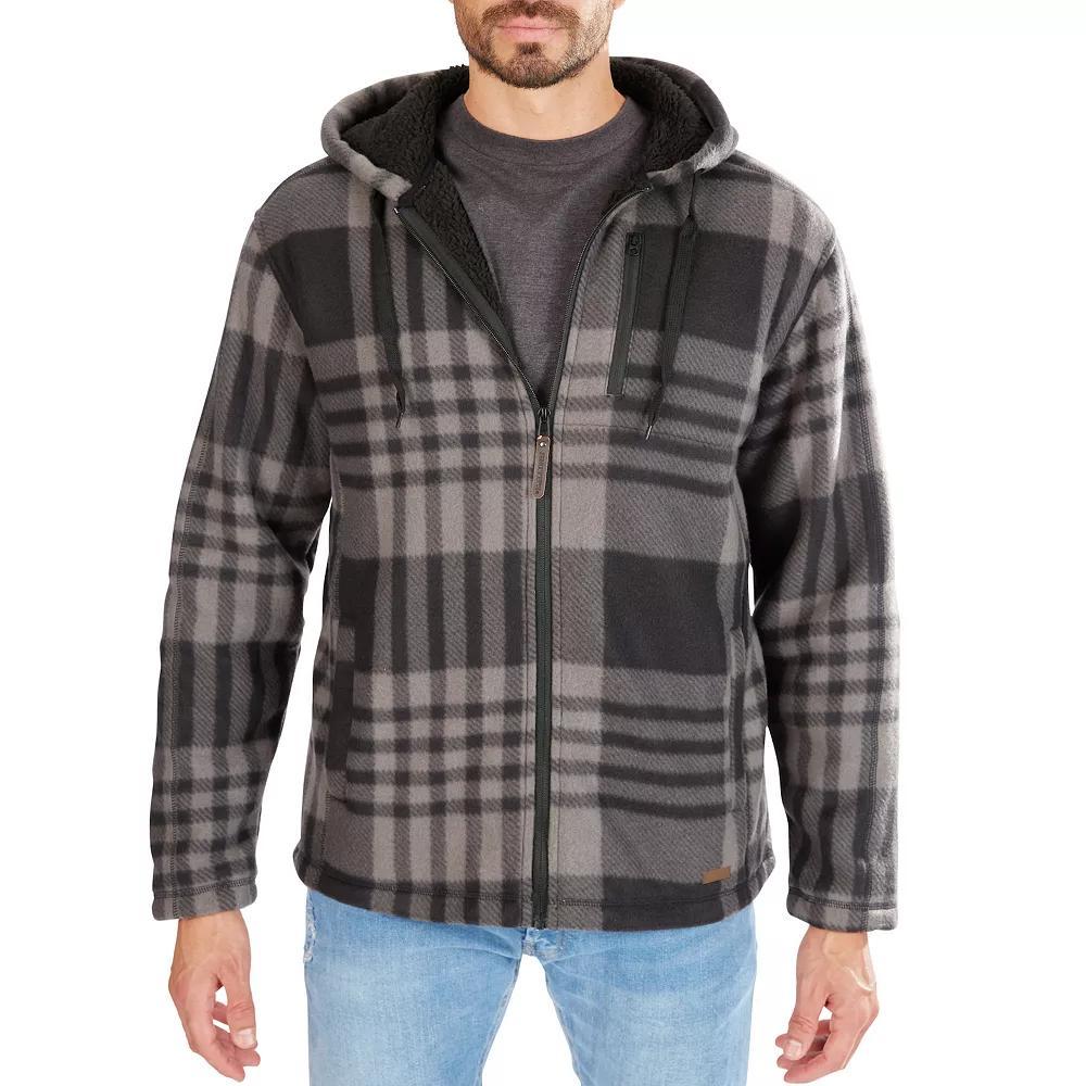 Mens Smiths Workwear Butter-Sherpa Lined Plaid Hooded Jacket Product Image
