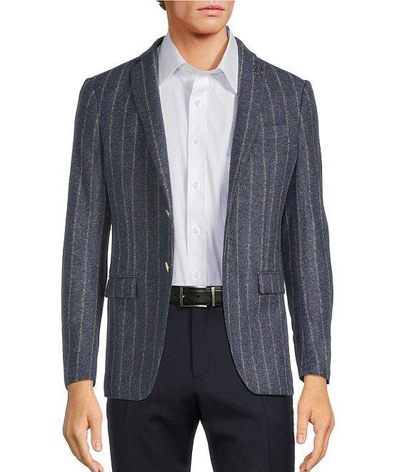 John Varvatos Signature Slim Fit Stripe Pattern Sport Coat Product Image