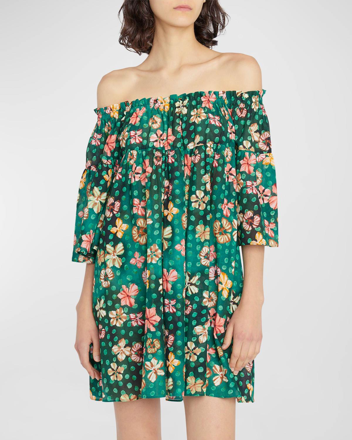 Womens Gallia Off-the-Shoulder Cover-Up Dress Product Image