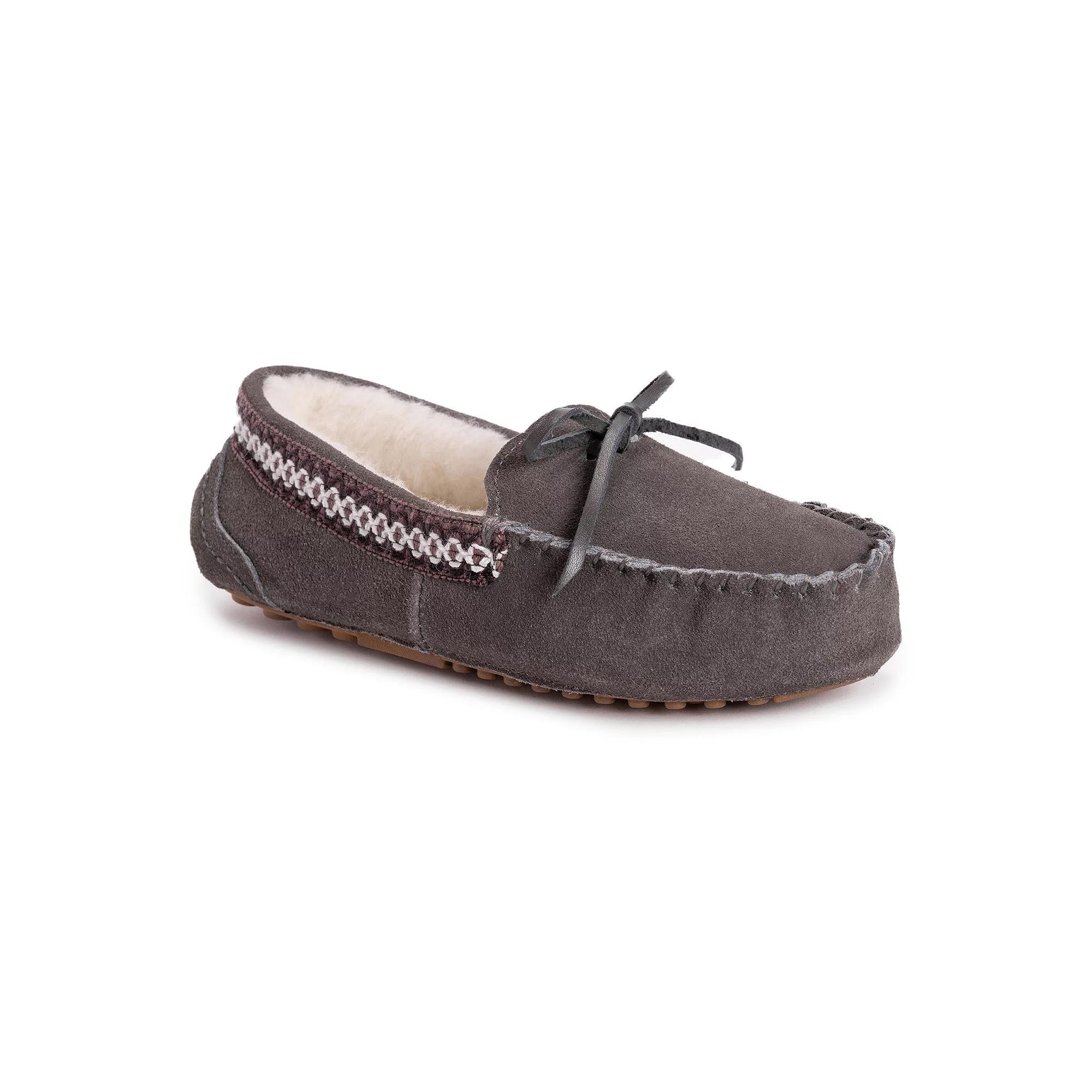 MUK LUKS Jane Womens Suede Moccasin Slippers Product Image