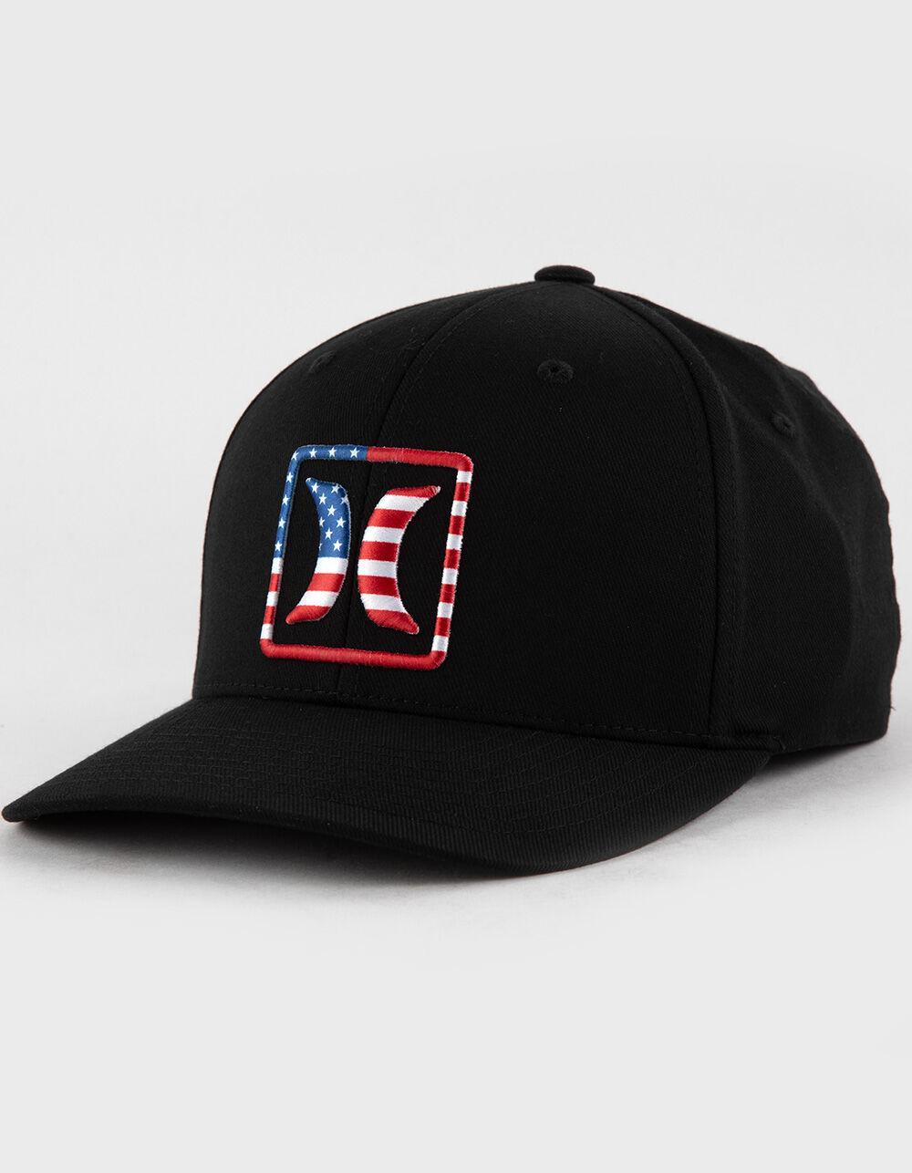 HURLEY Reflect Icon Flexfit Hat - BLACK COMBO Product Image