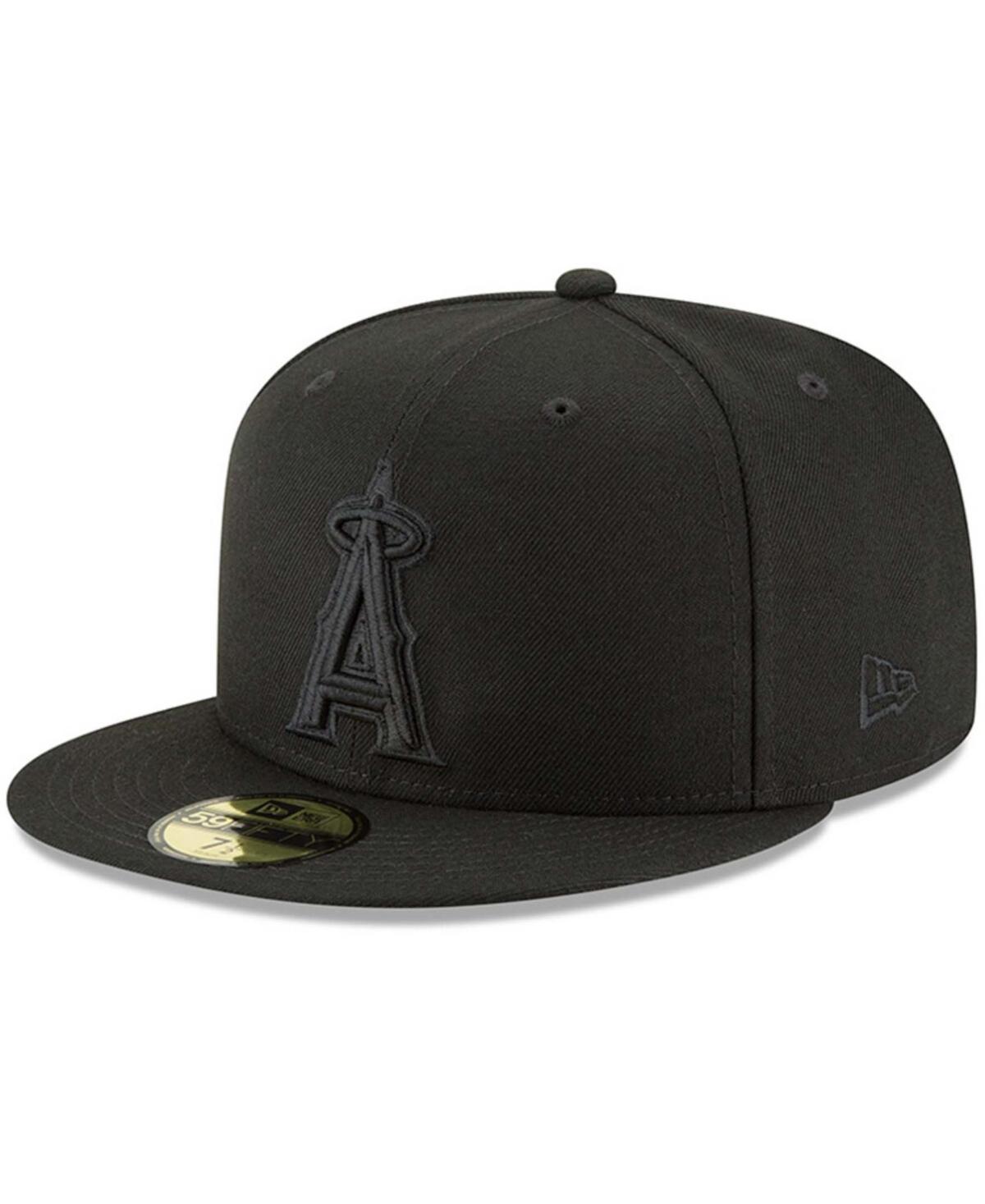 Men's New Era Black Los Angeles Angels Primary Logo Basic 59FIFTY Fitted Hat, Size: 7 1/2 Product Image