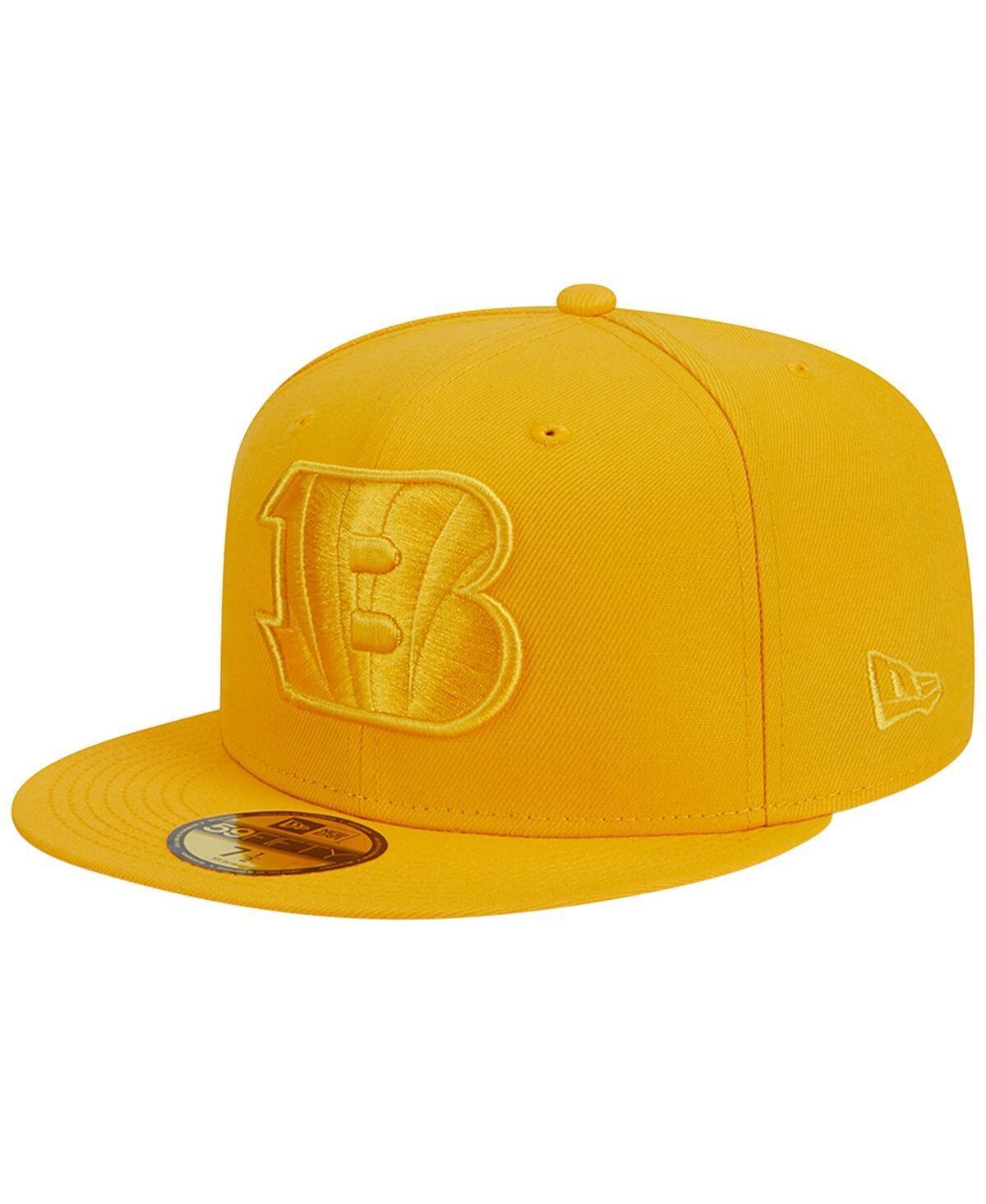 Men's New Era Gold Cincinnati Bengals Color Pack 59FIFTY Fitted Hat, Size: 7 5/8 Product Image