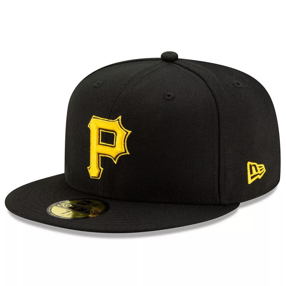 Men's New Era Black Pittsburgh Pirates Alternate 2 Authentic Collection On-Field 59FIFTY Fitted Hat, Size: 7 1/4 Product Image