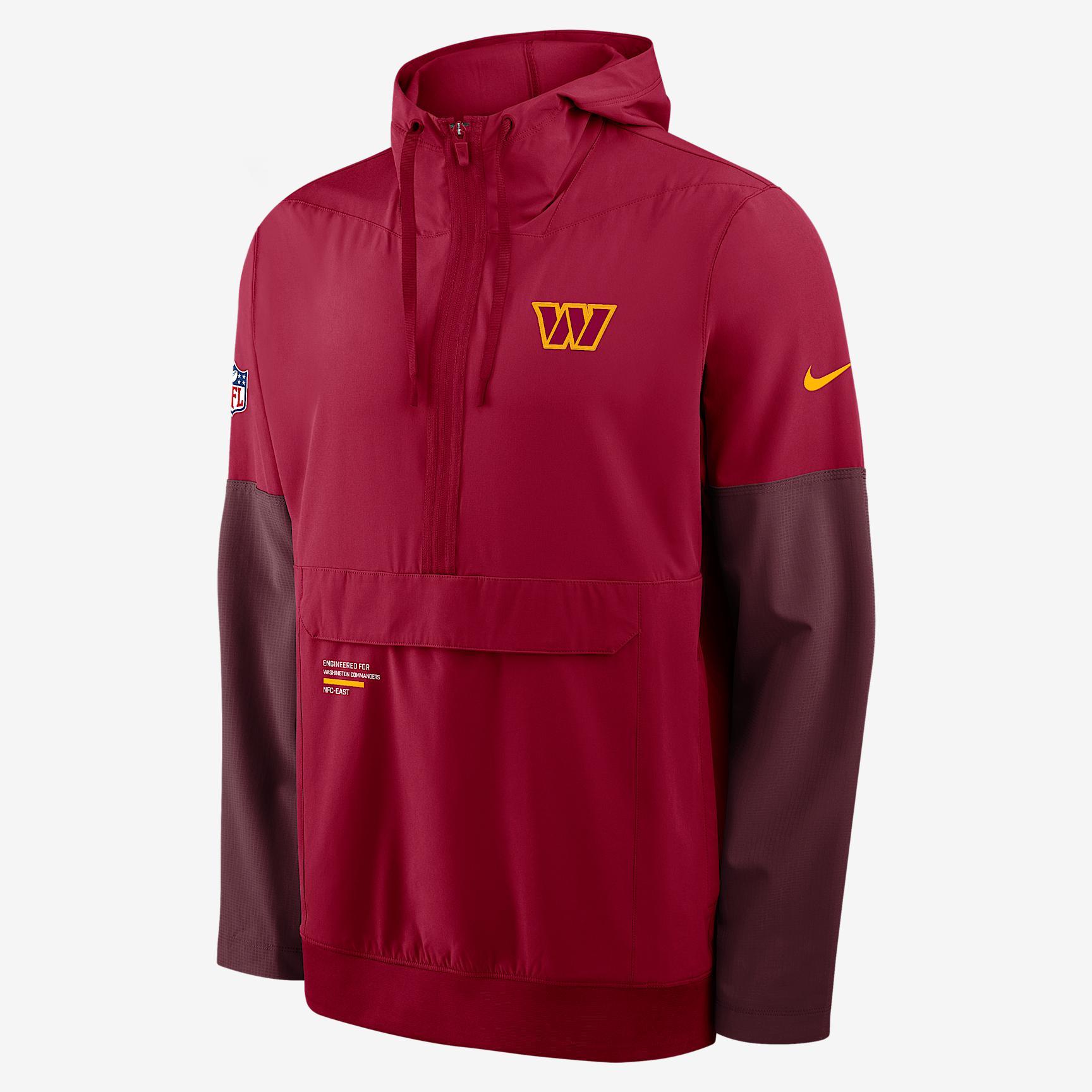 Washington Commanders Well Rounded Anorak Men's Nike NFL 1/2-Zip Hooded Jacket Product Image