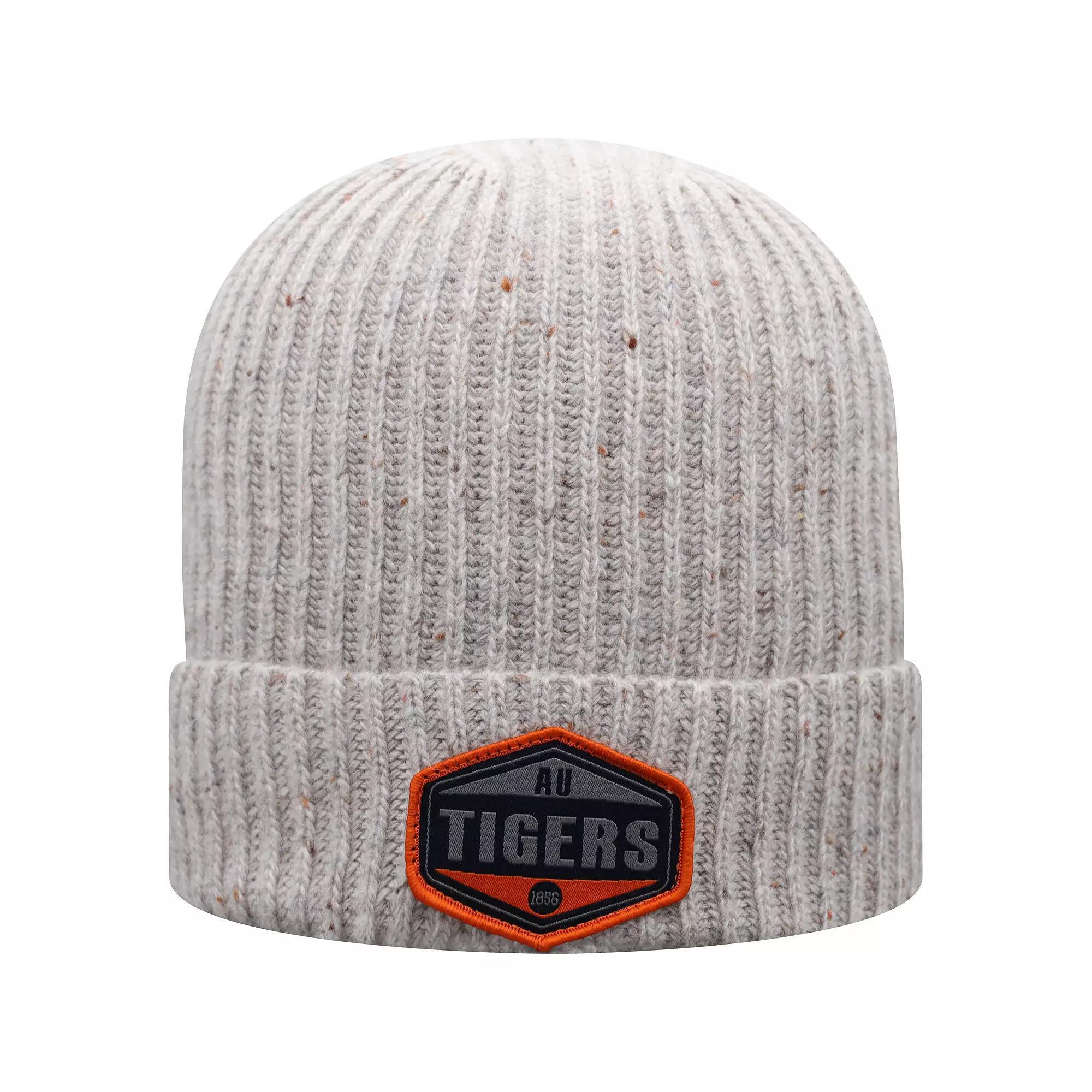 Men's Top of the World Gray Auburn Tigers Alp Cuffed Knit Hat, Grey Product Image