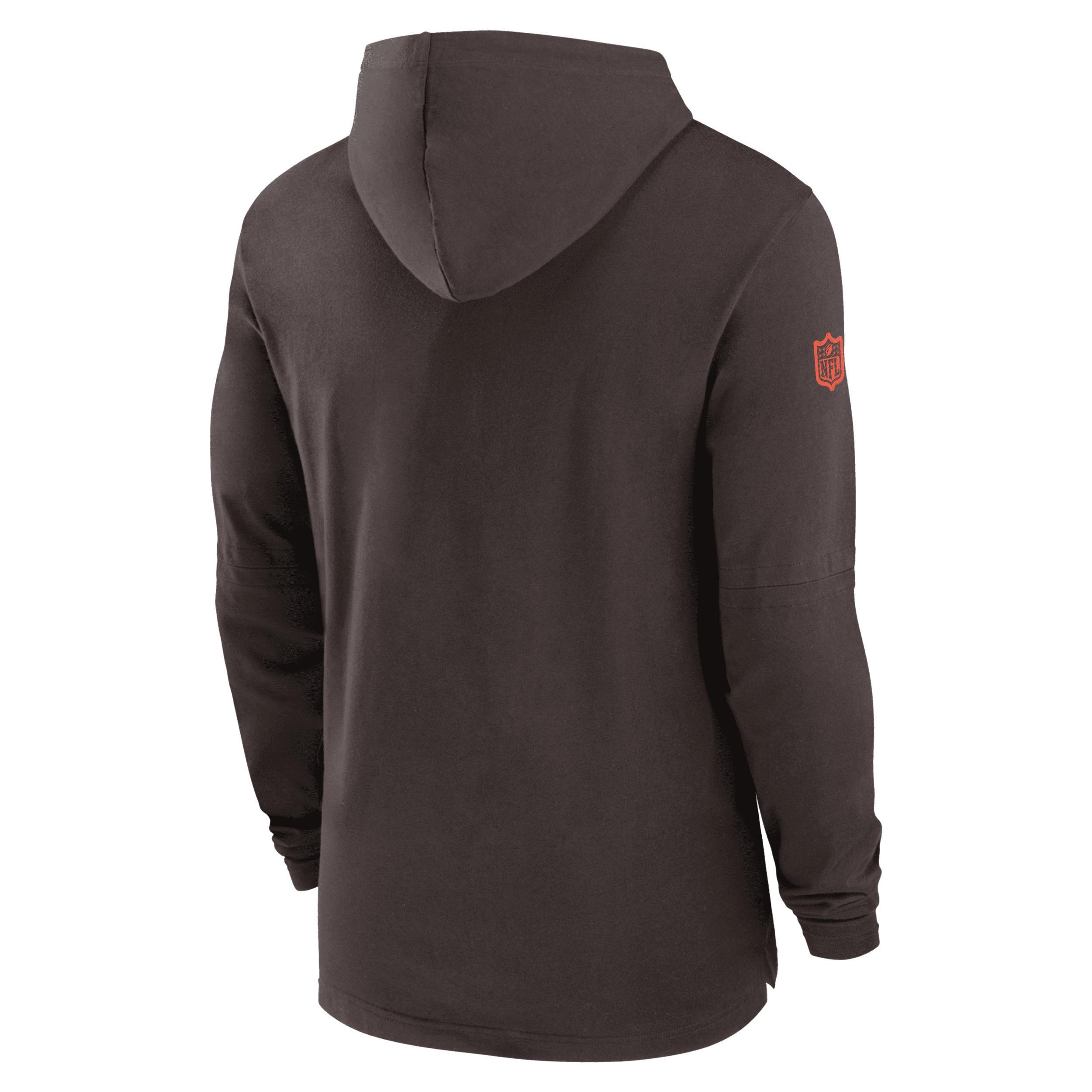 Cleveland Browns Sideline Nike Men's Dri-FIT NFL Long-Sleeve Hooded Top Product Image