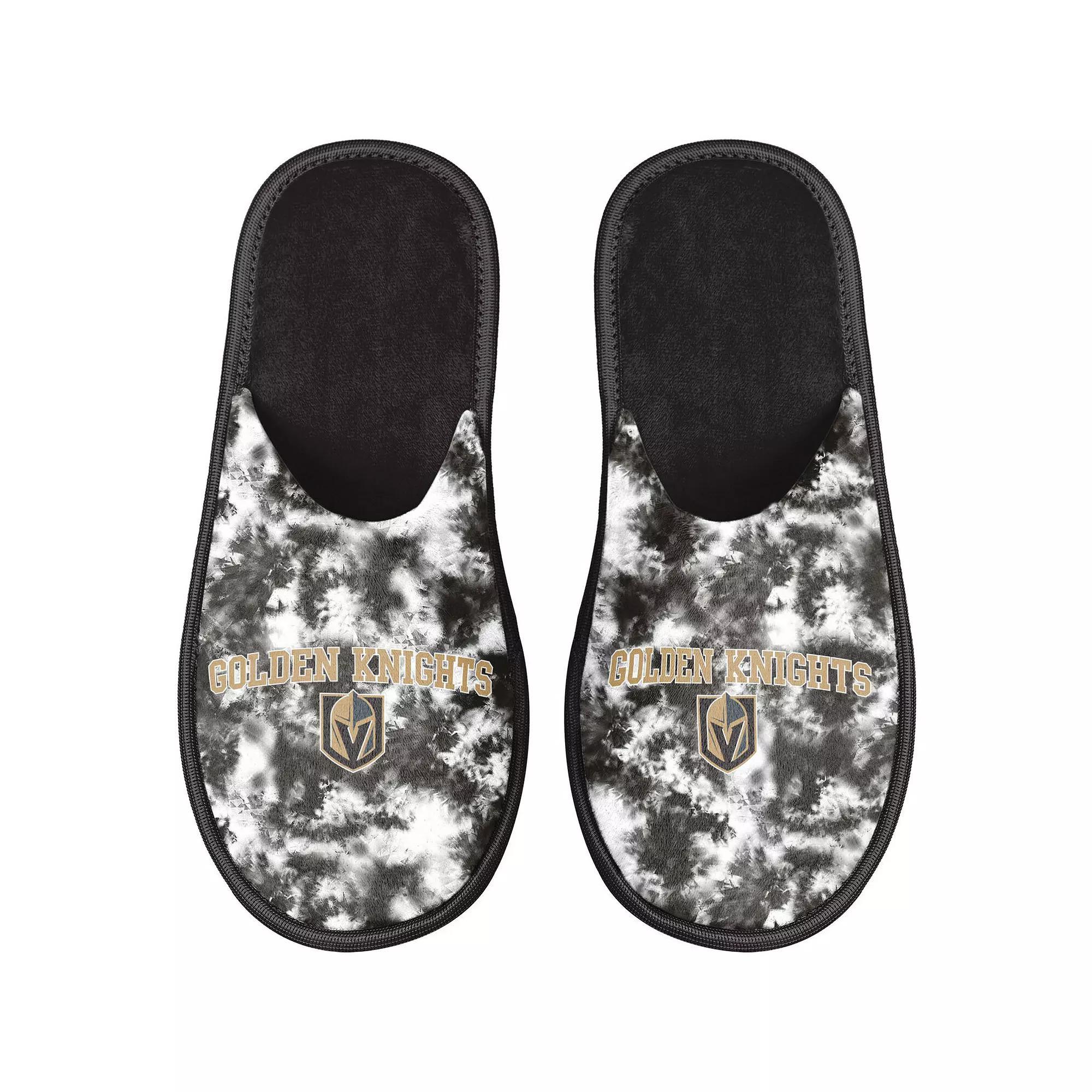 Womens FOCO Vegas Golden Knights Iconic Logo Scuff Slippers Product Image