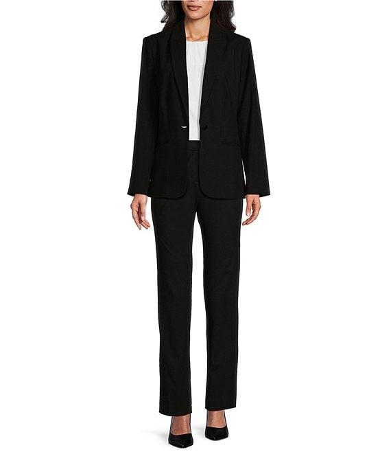 Investments Platinum Suiting Long Sleeve One Button Notch Lapel Blazer Product Image