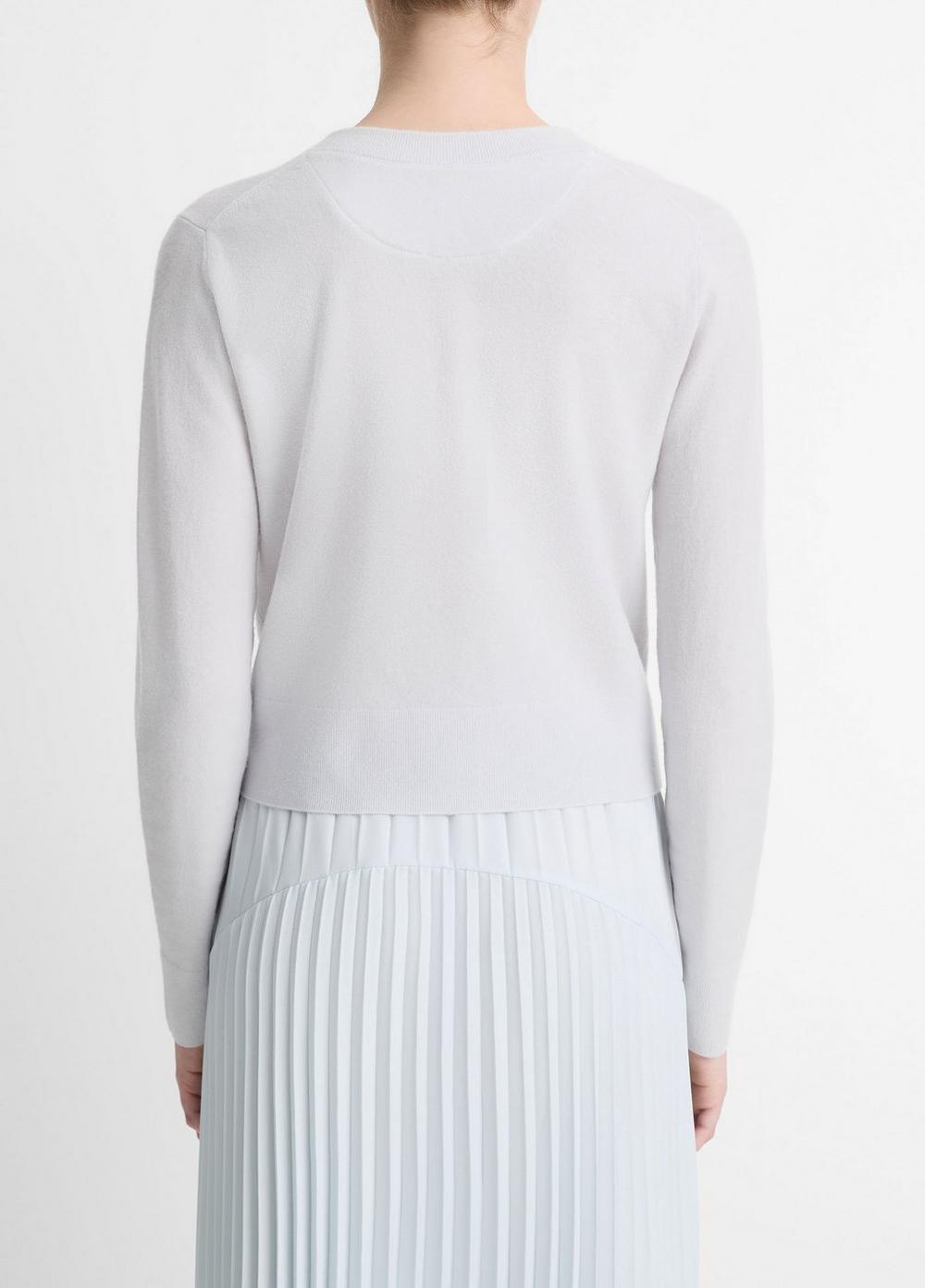 Womens Half Moon Wool & Cashmere Blend Cardigan Product Image