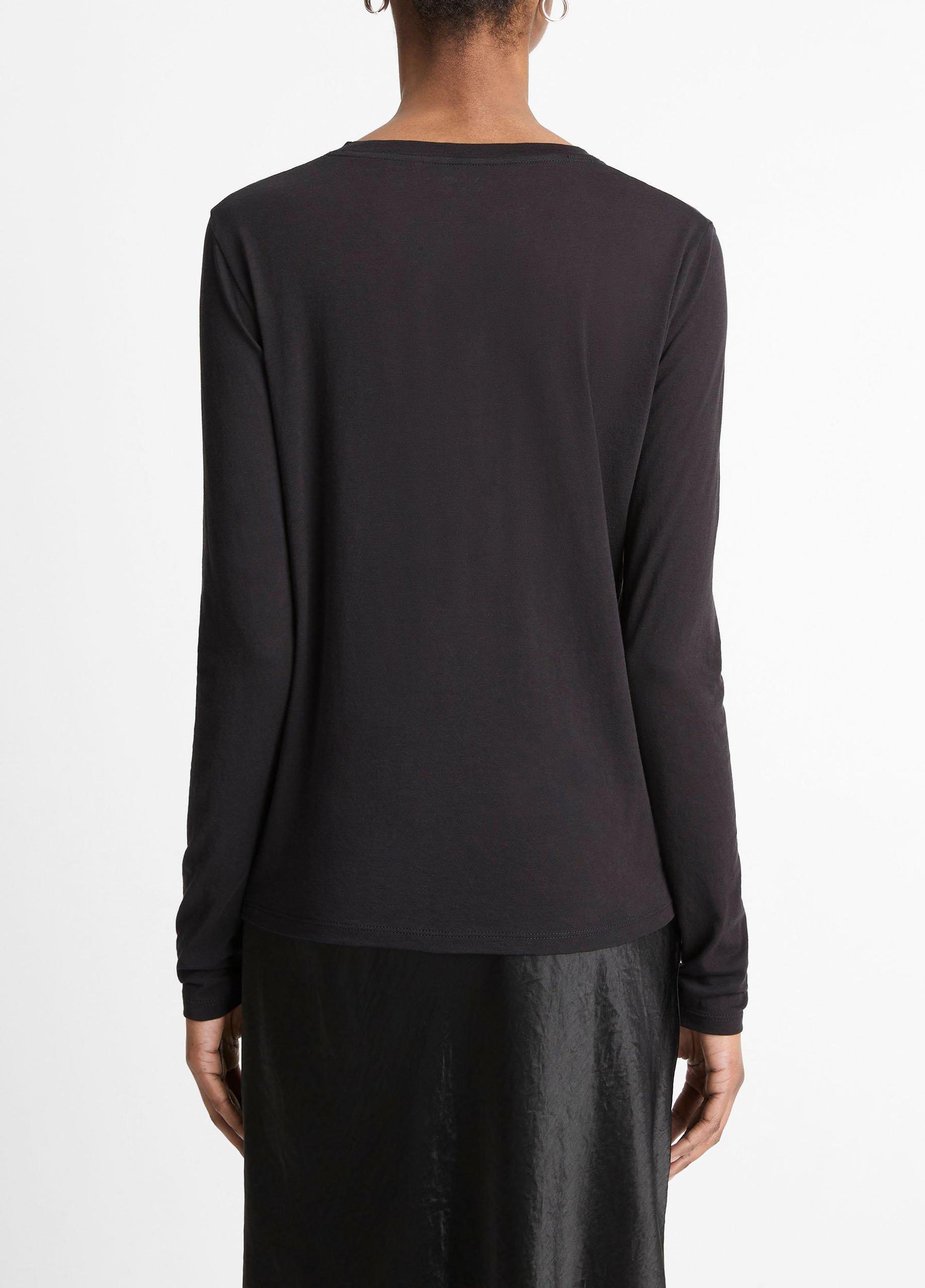 Essential Long Sleeve Crew Neck T-Shirt Product Image
