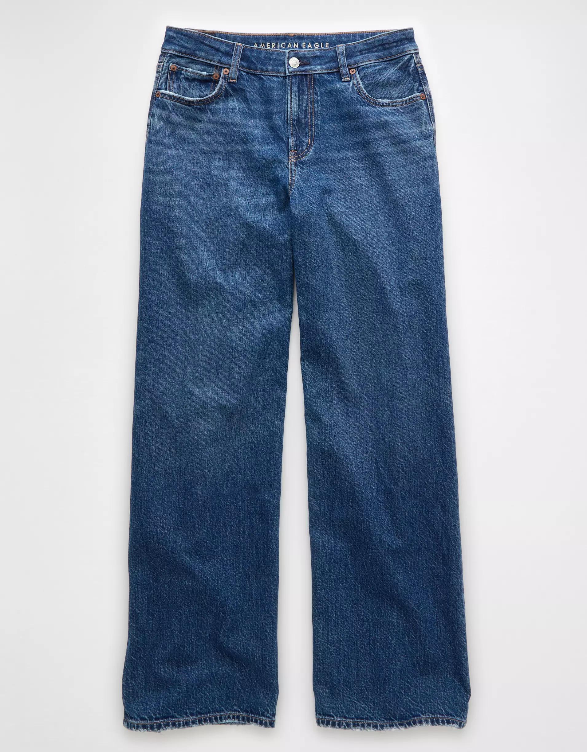 AE Low-Rise Baggy Wide-Leg Jean Product Image