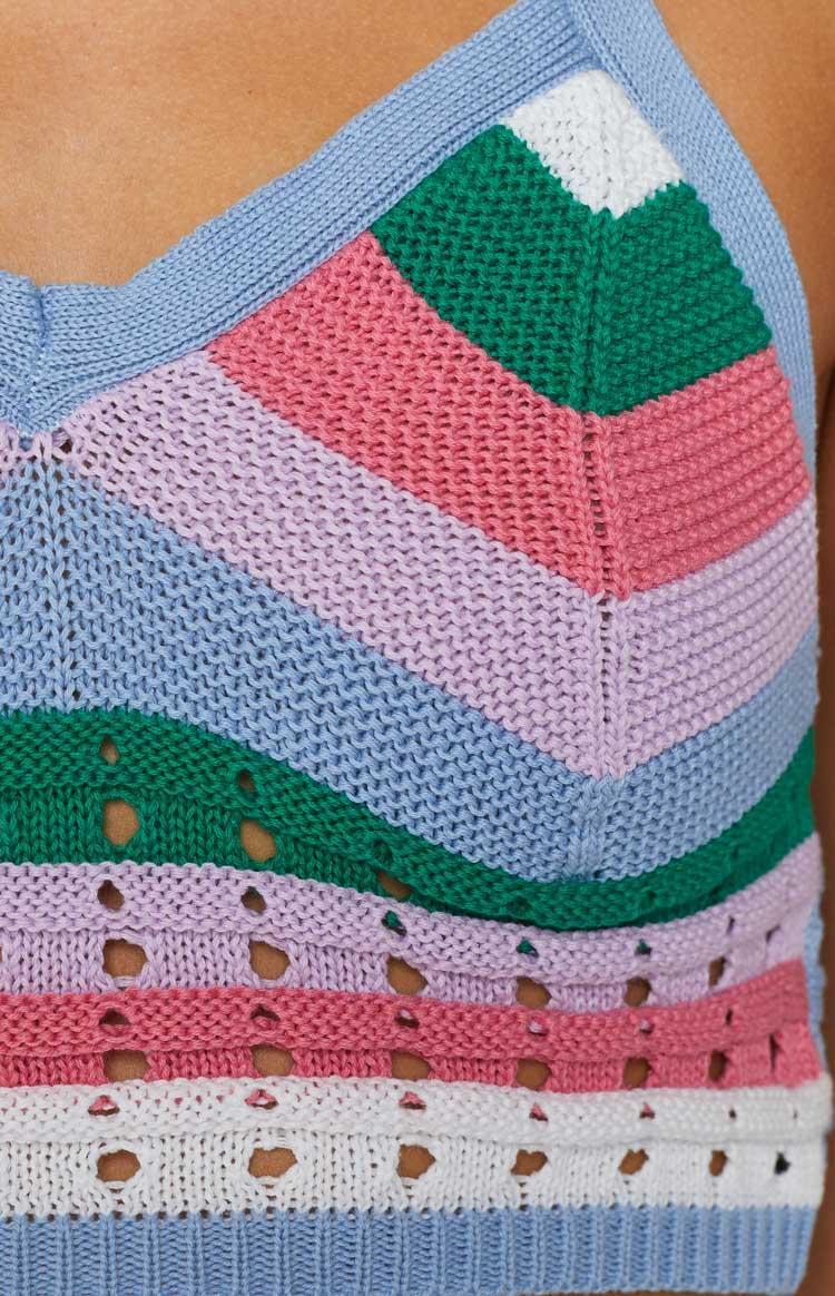 Rainbow Love Knitted Top Multi Product Image