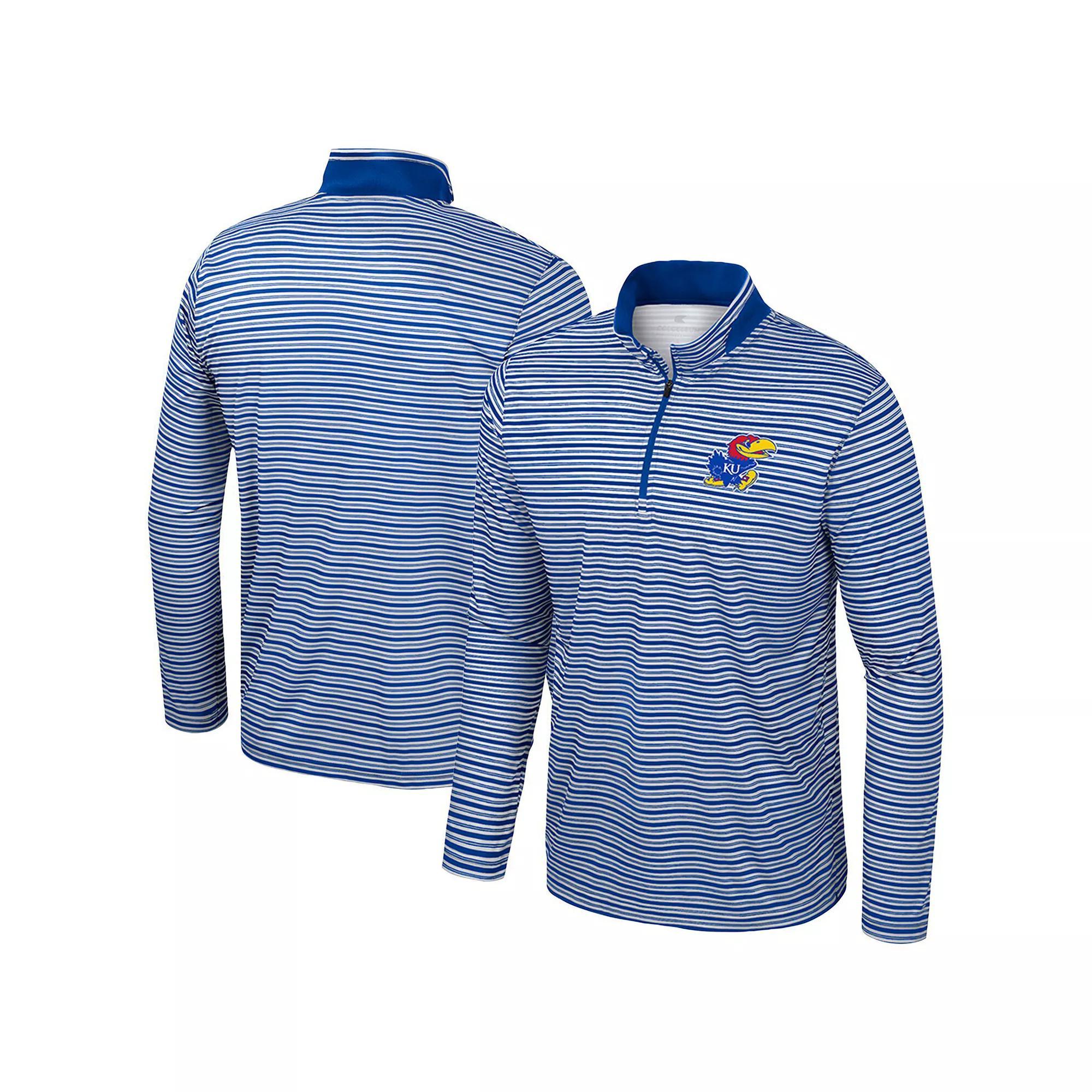 Men's Colosseum Cardinal Iowa State Cyclones Striped Quarter-Zip Top, Size: Medium, Red Product Image