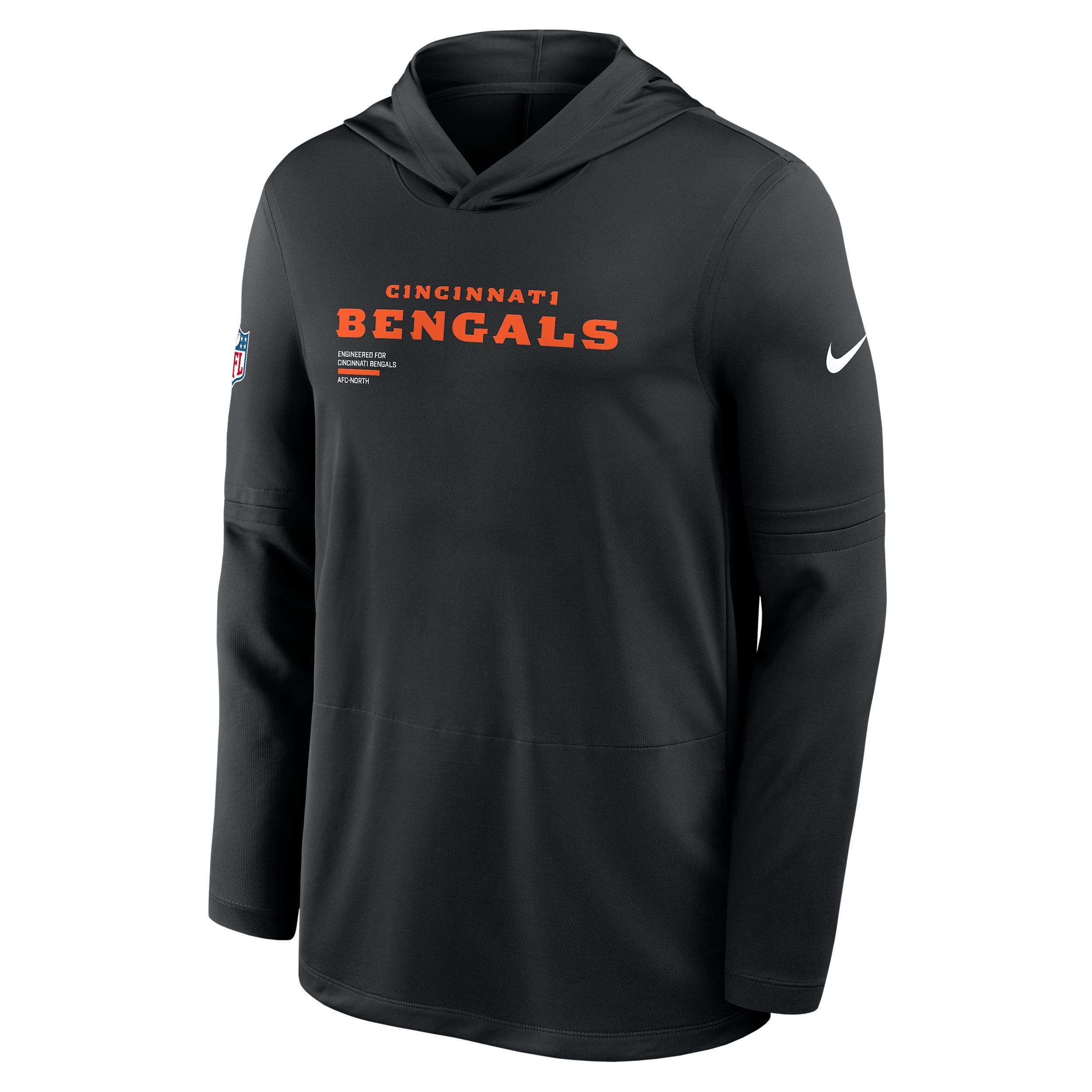 Philadelphia Eagles Pure Fury Sideline Nike Men's Dri-FIT NFL Long-Sleeve Hooded Top Product Image
