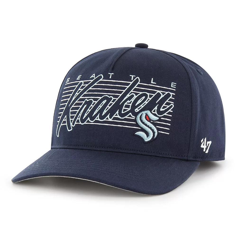 Mens 47 Deep Sea Blue Seattle Kraken Marquee Hitch Snapback Hat, Krk Blue Product Image