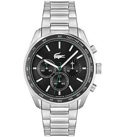 Lacoste Mens 42mm Vancouver Chronograph Stainless Steel Bracelet Watch Product Image