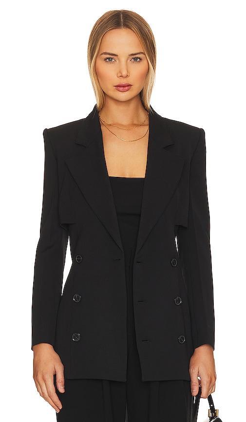 Womens Wool-Blend Double-Breasted Blazer Product Image