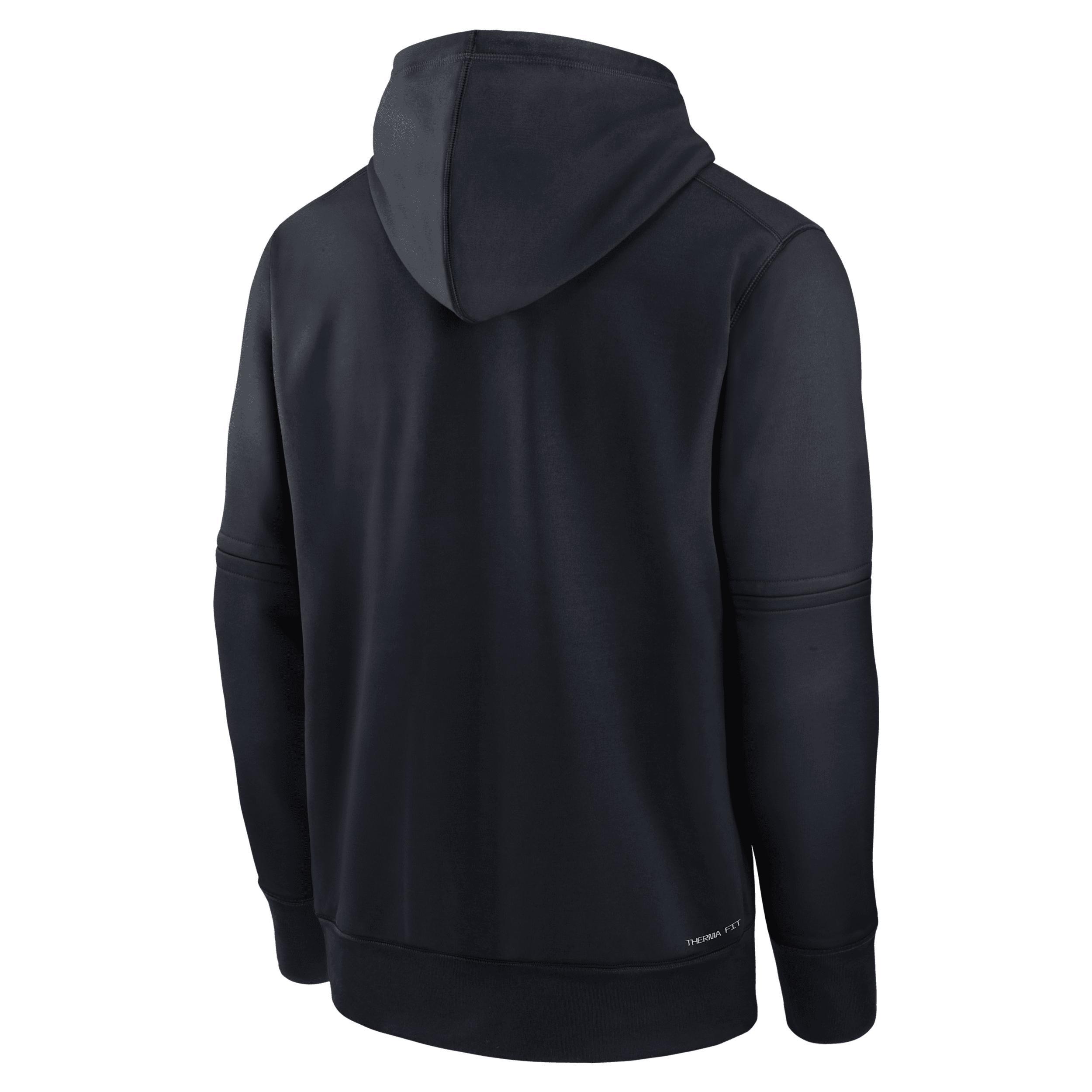 Men's New York Yankees Authentic Collection Nike Therma MLB Pullover Hoodie Product Image