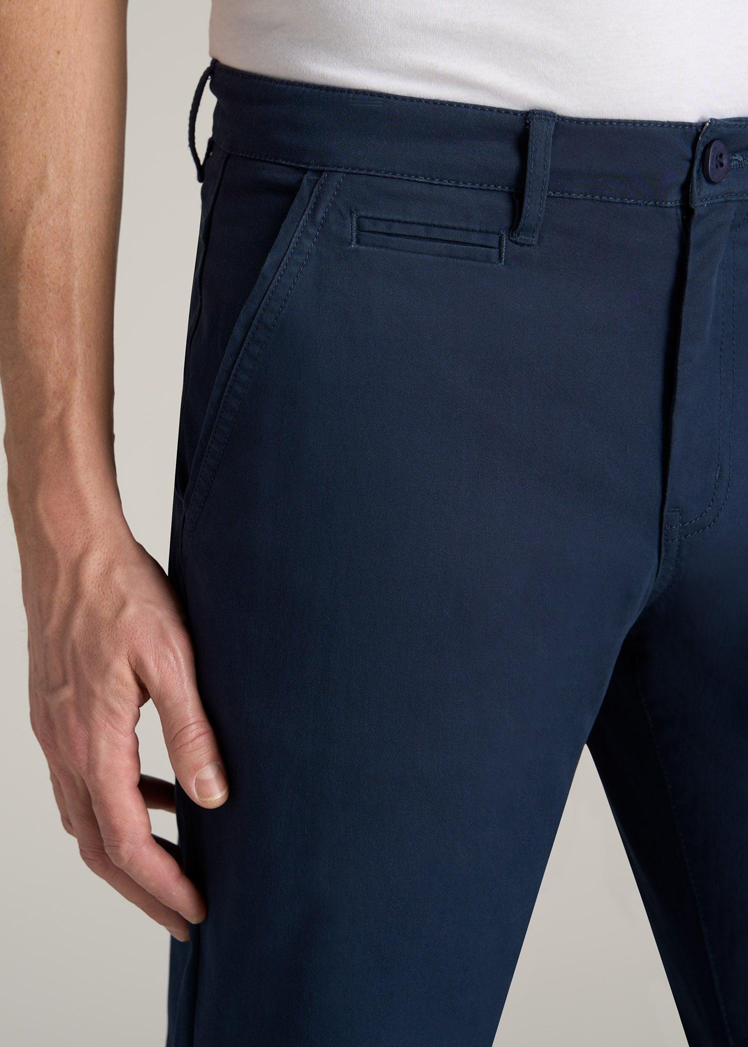 Carman TAPERED Chinos for Tall Men in Marine Navy Product Image