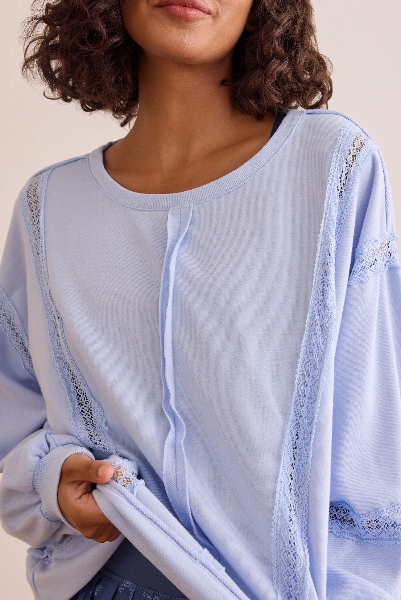 Bounce Back Lace Pieced Pullover Product Image