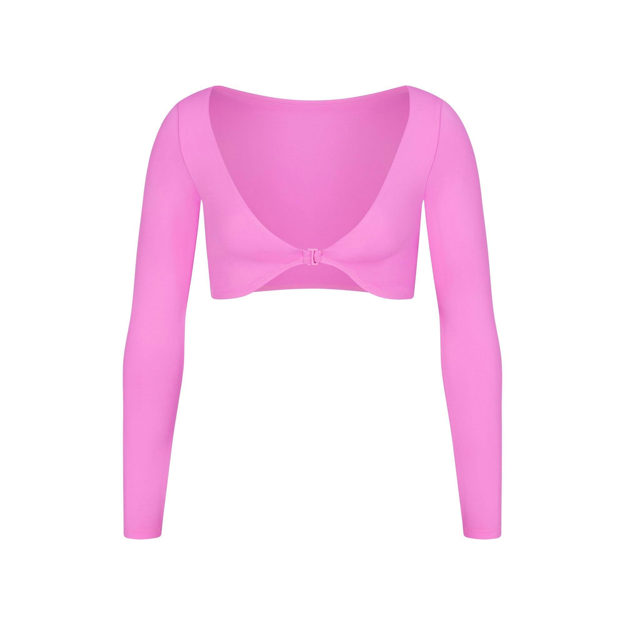 SIGNATURE SWIM LONG SLEEVE SHRUG | ONYX Product Image