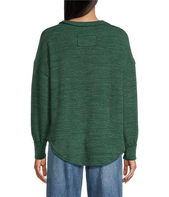 Blu Pepper Long Sleeve Crew Neck Pullover Top Product Image