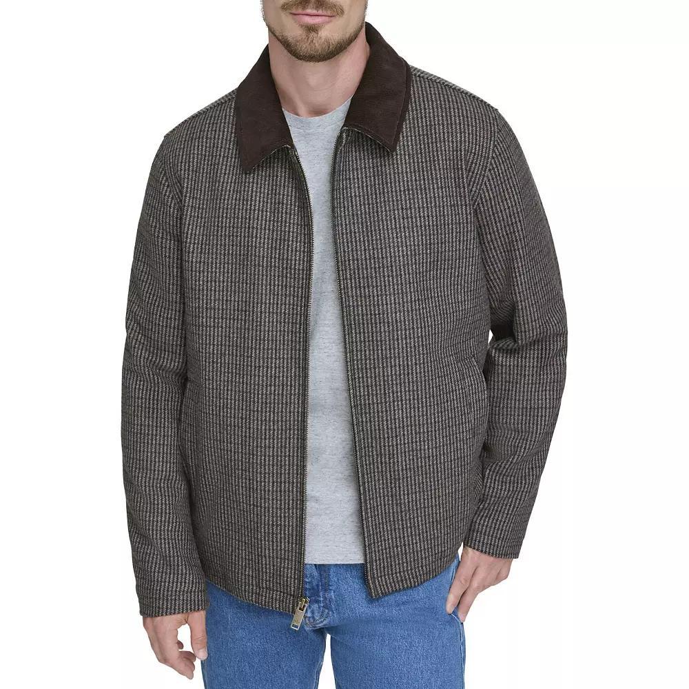 Men's Dockers® Wool Blend Short Cord Collar Jacket, Size: XXL, Light Gray Product Image