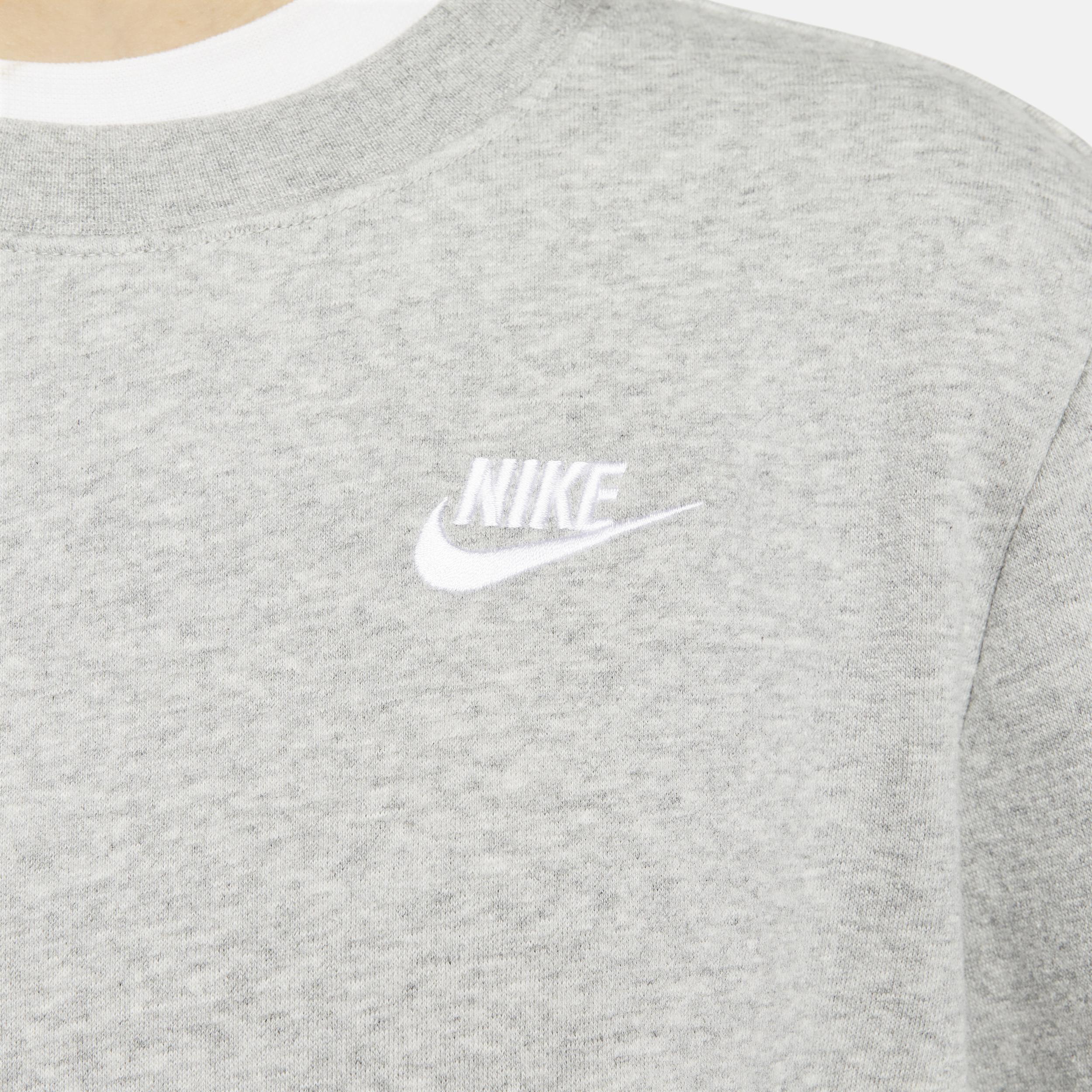 Women's Nike Sportswear Club Embroidered Logo Fleece Crewneck Sweatshirt, Size: XS, Soft Pink Product Image