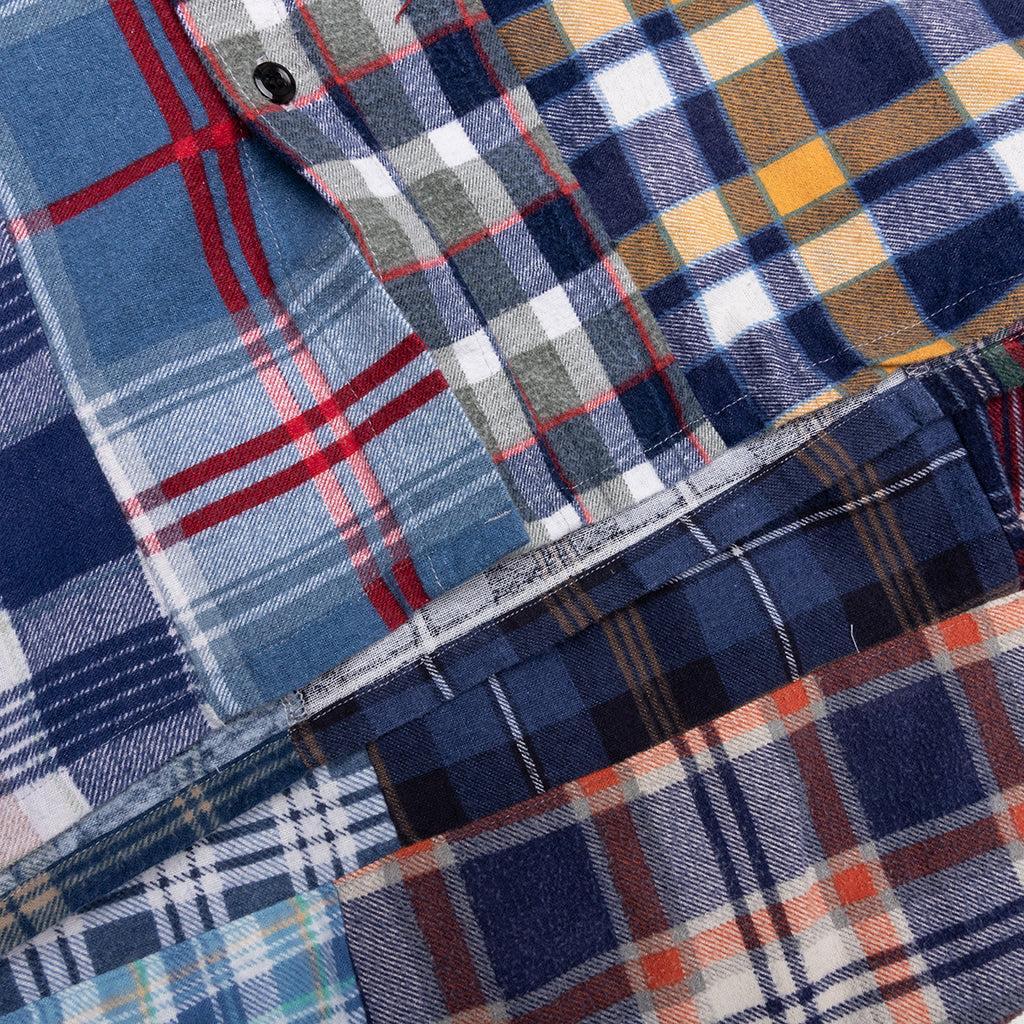 Straight Hem Flannel Shirt - Assorted Male Product Image