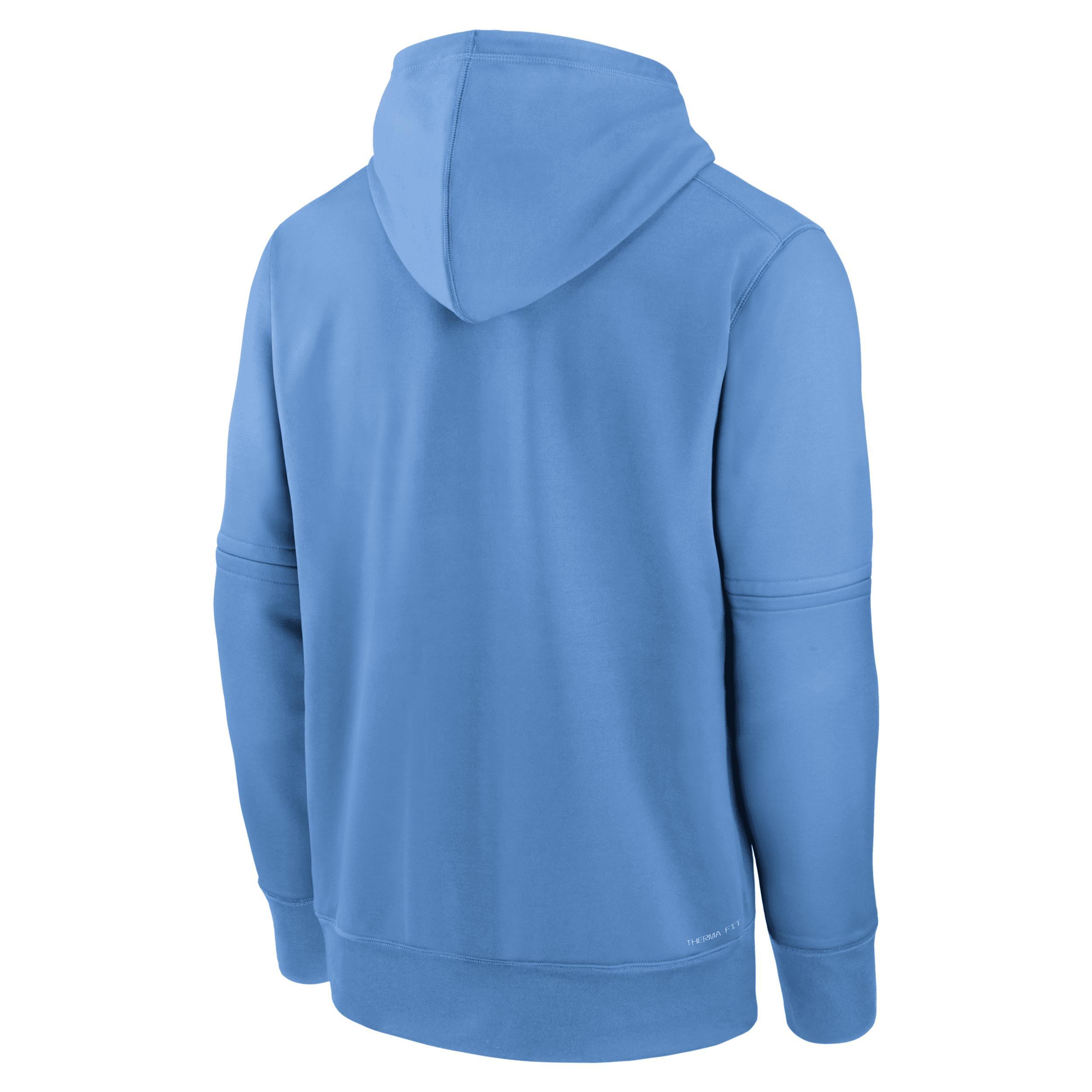 Men's Kansas City Royals Authentic Collection City Connect Nike Therma MLB Pullover Hoodie Product Image