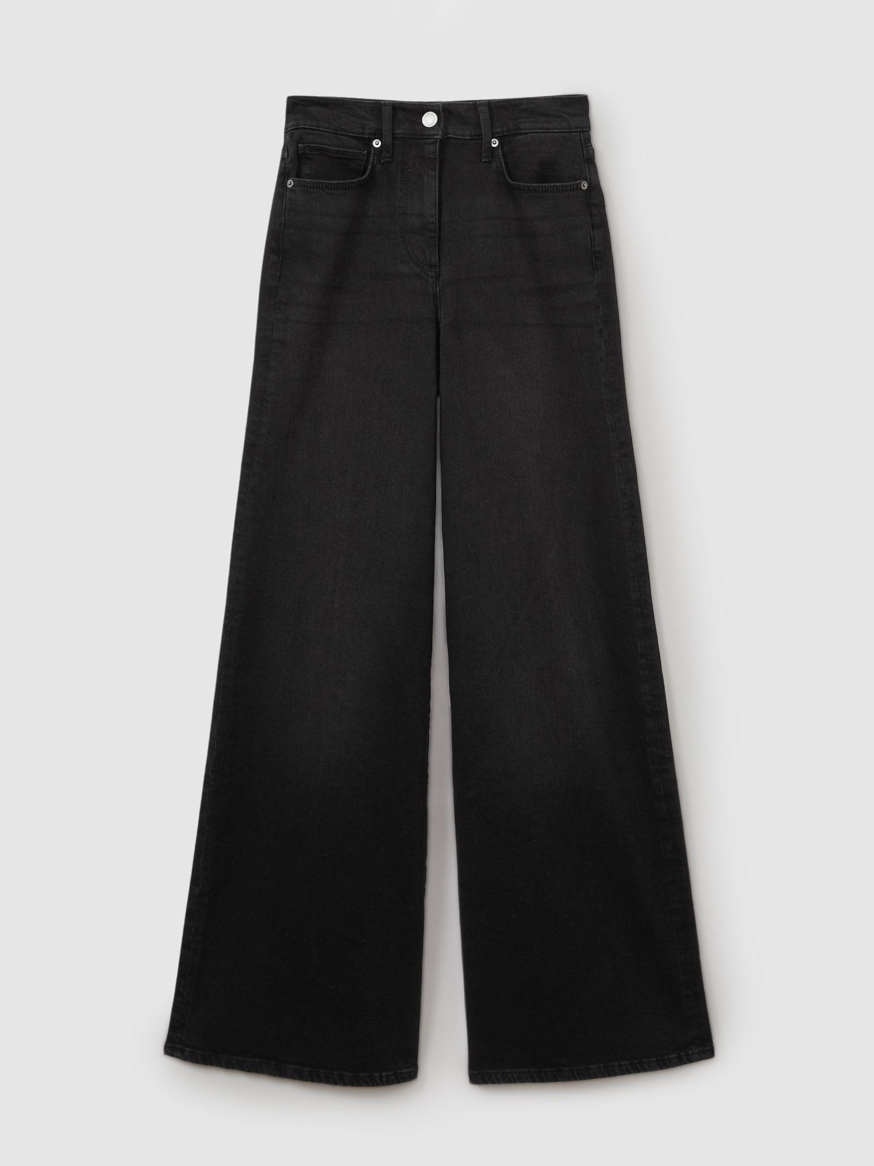 Palazzo Jeans in Black Product Image