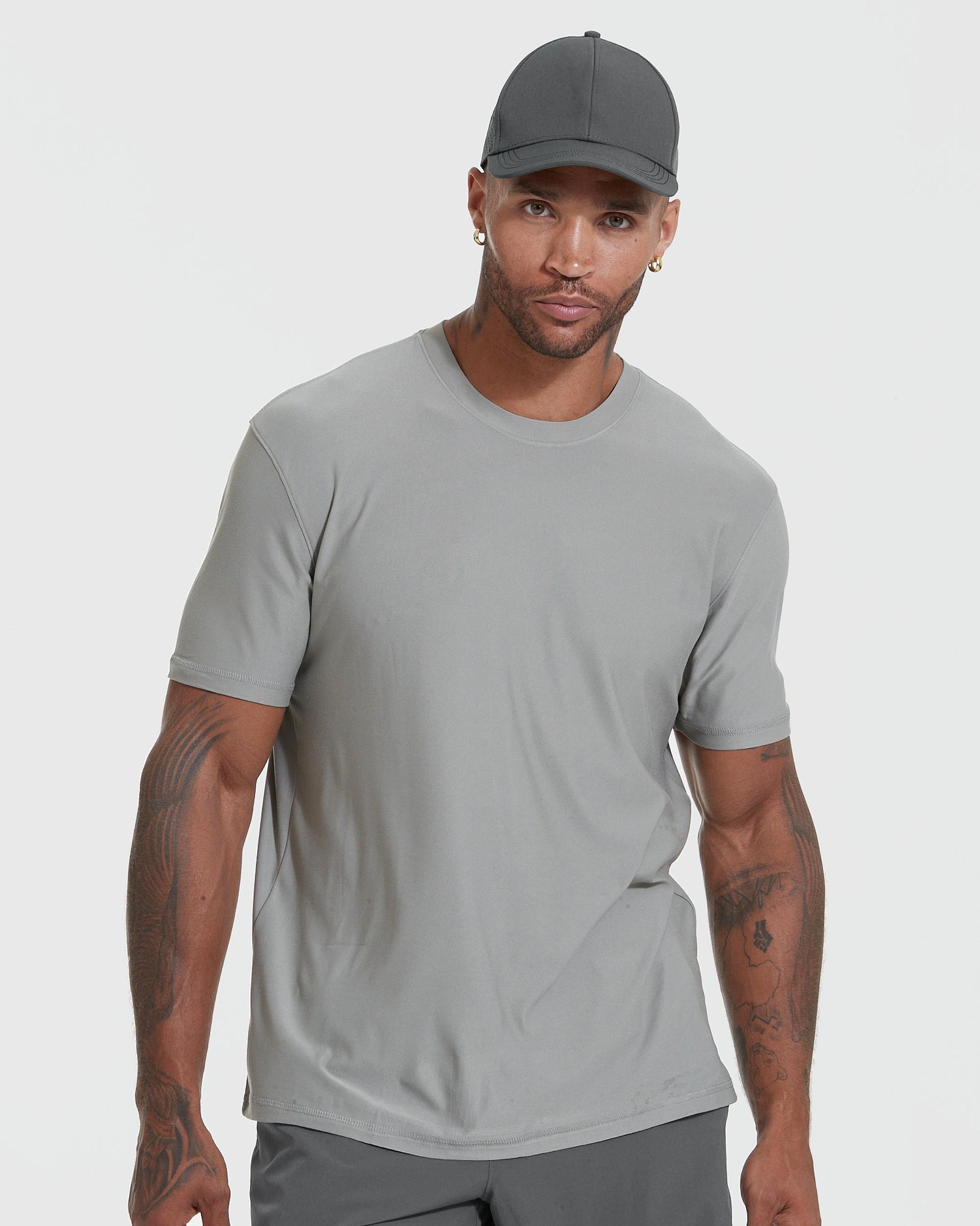 Iron Gray Active Crew Neck Tee Product Image