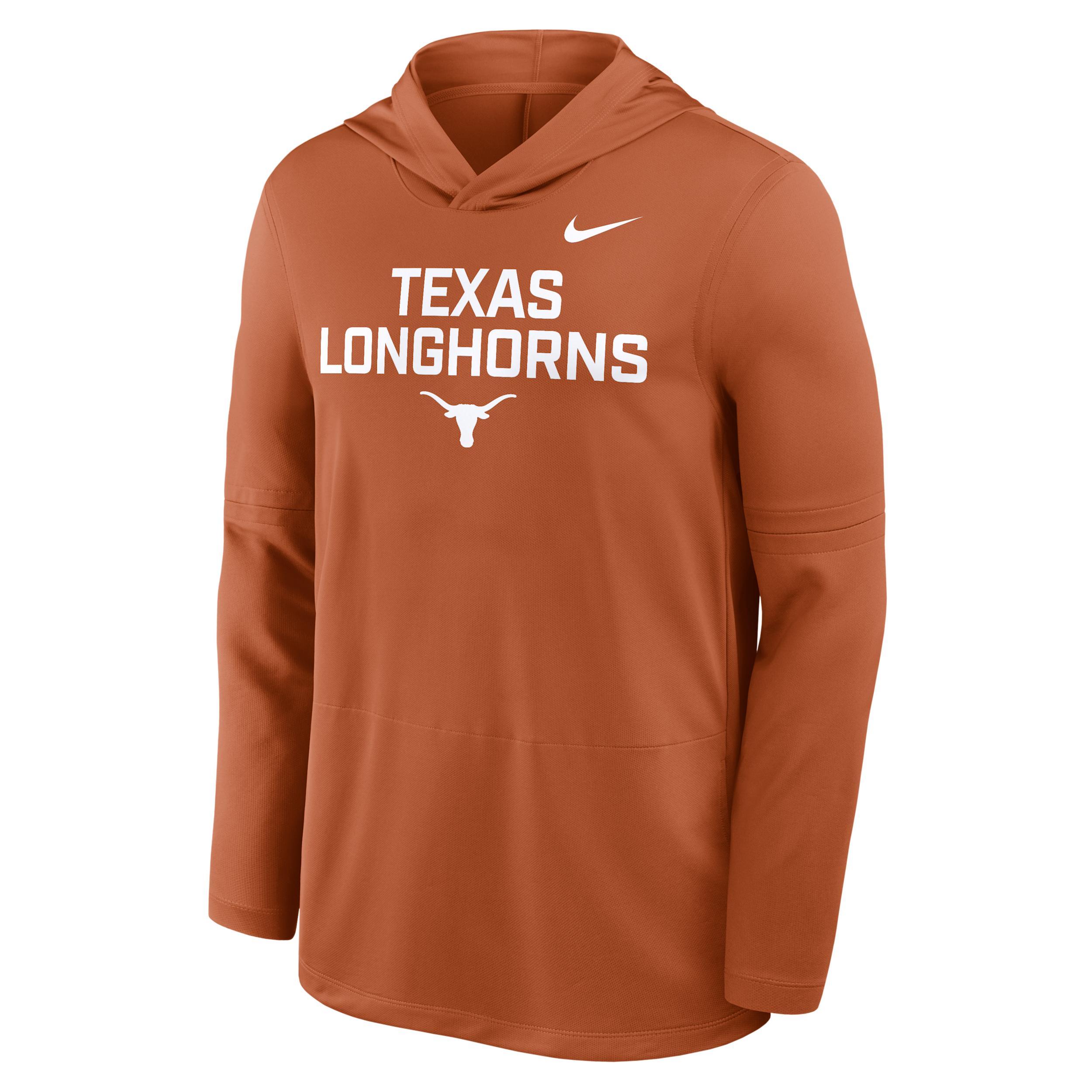 Texas Sideline Men's Nike Dri-FIT College Long-Sleeve Hooded Top Product Image