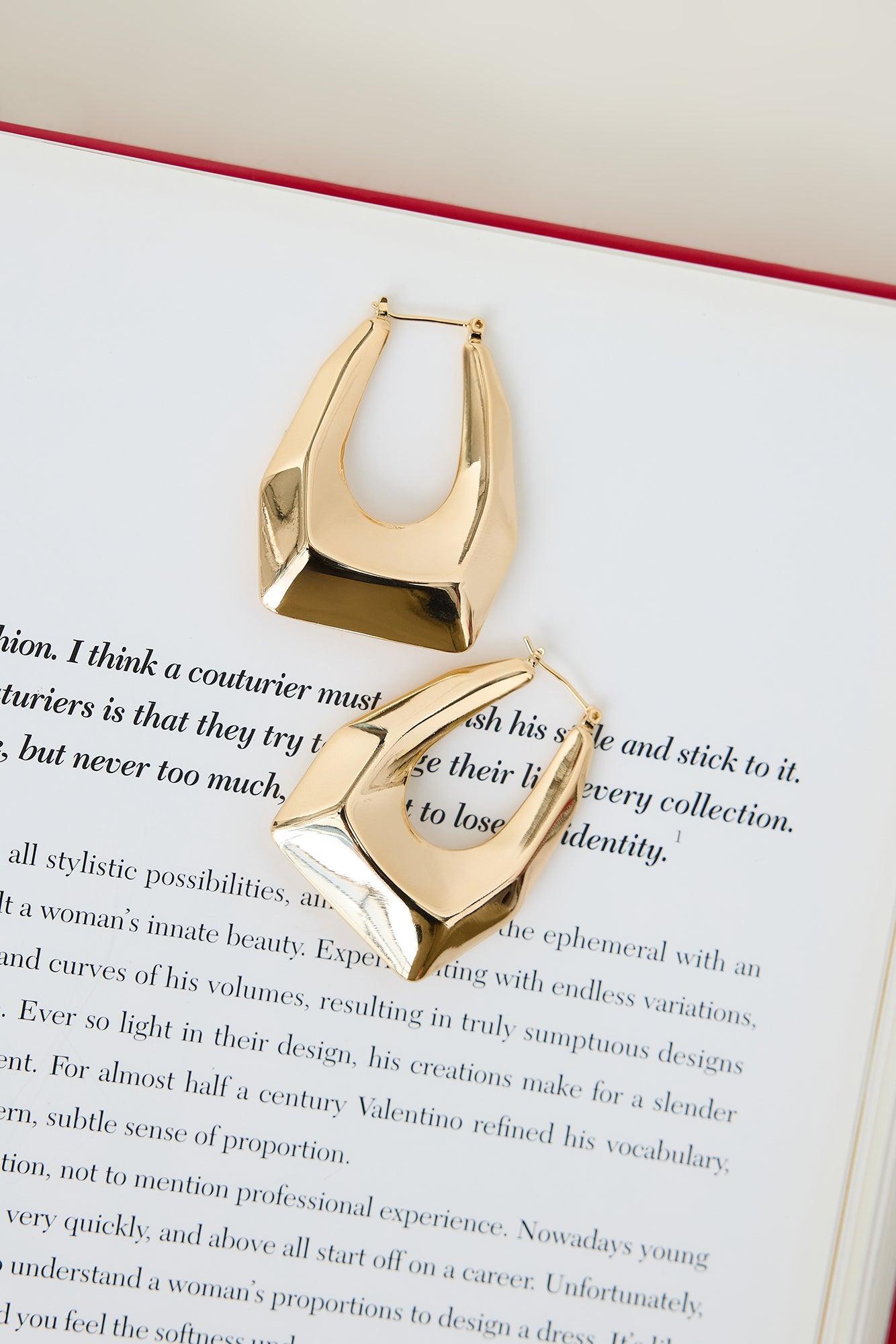 Stargaze Hoop Earrings Gold Product Image