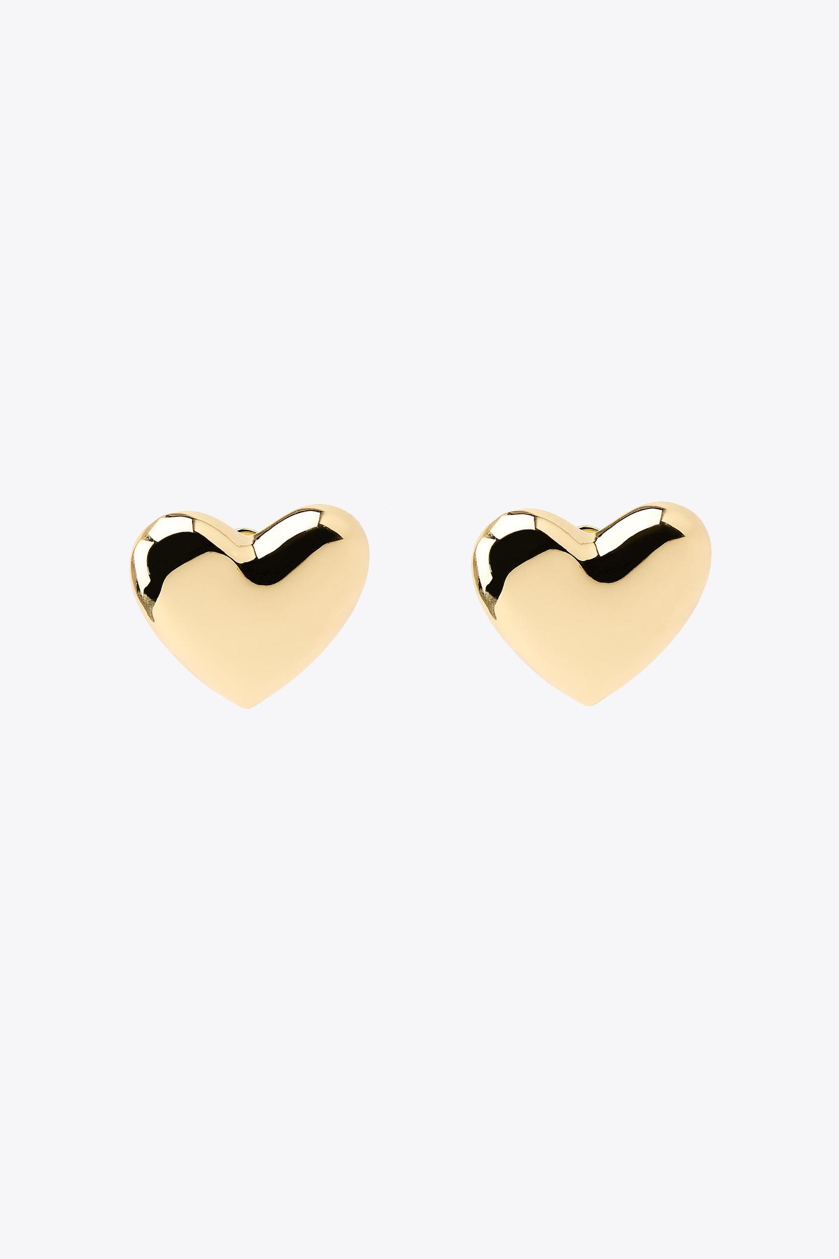 METAL HEART EARRINGS Product Image