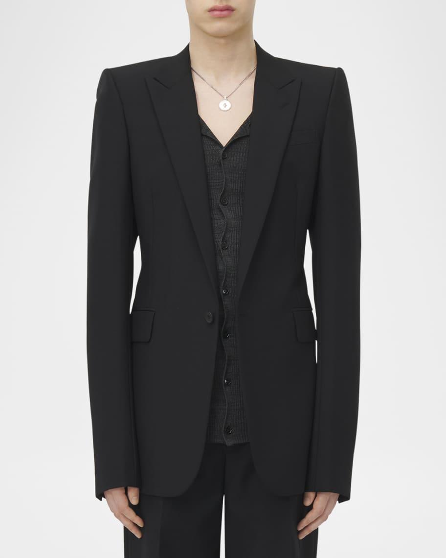 Mens Stacked Shoulder Peak Sport Coat Product Image
