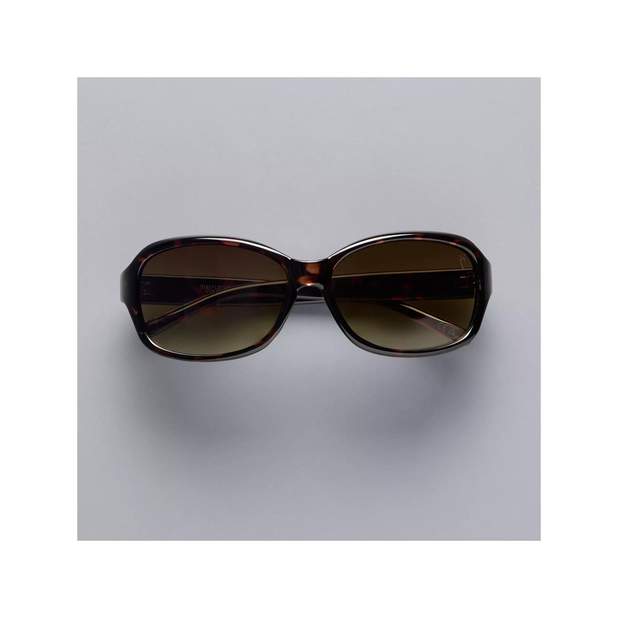 Womens Simply Vera Vera Wang Annika Rectangle Sunglasses Product Image