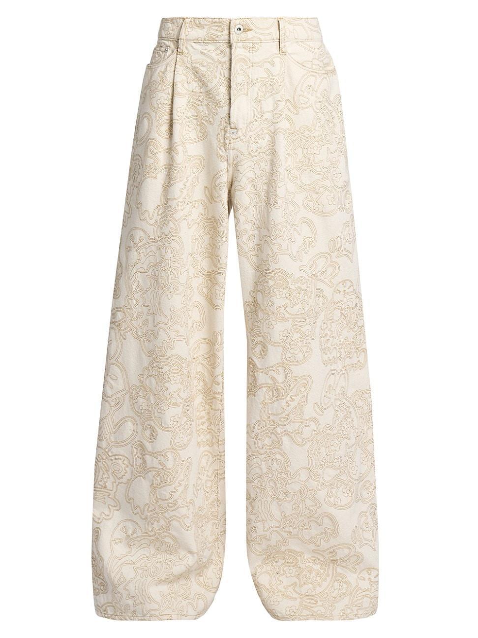Mens Kenzo x Verdy Embroidered Denim Straight-Leg Jeans Product Image