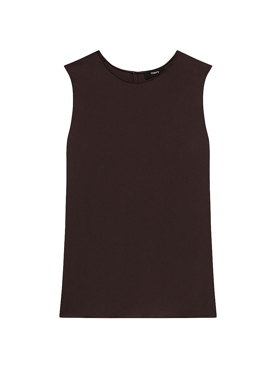 Womens Sleeveless Silk Top Product Image
